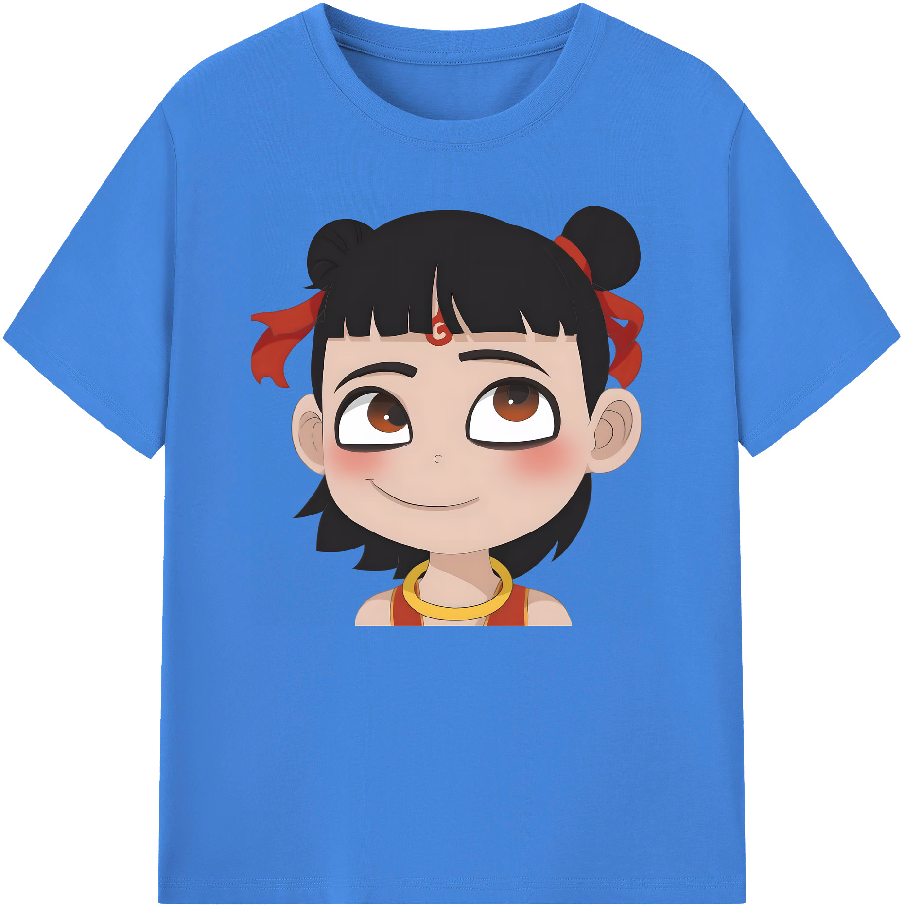 （画像用） Ne Zha 2 ナタ 魔童の大暴れ 綿100％ メンズ半袖Tシャツ｜肌触りやわらか＆通気性