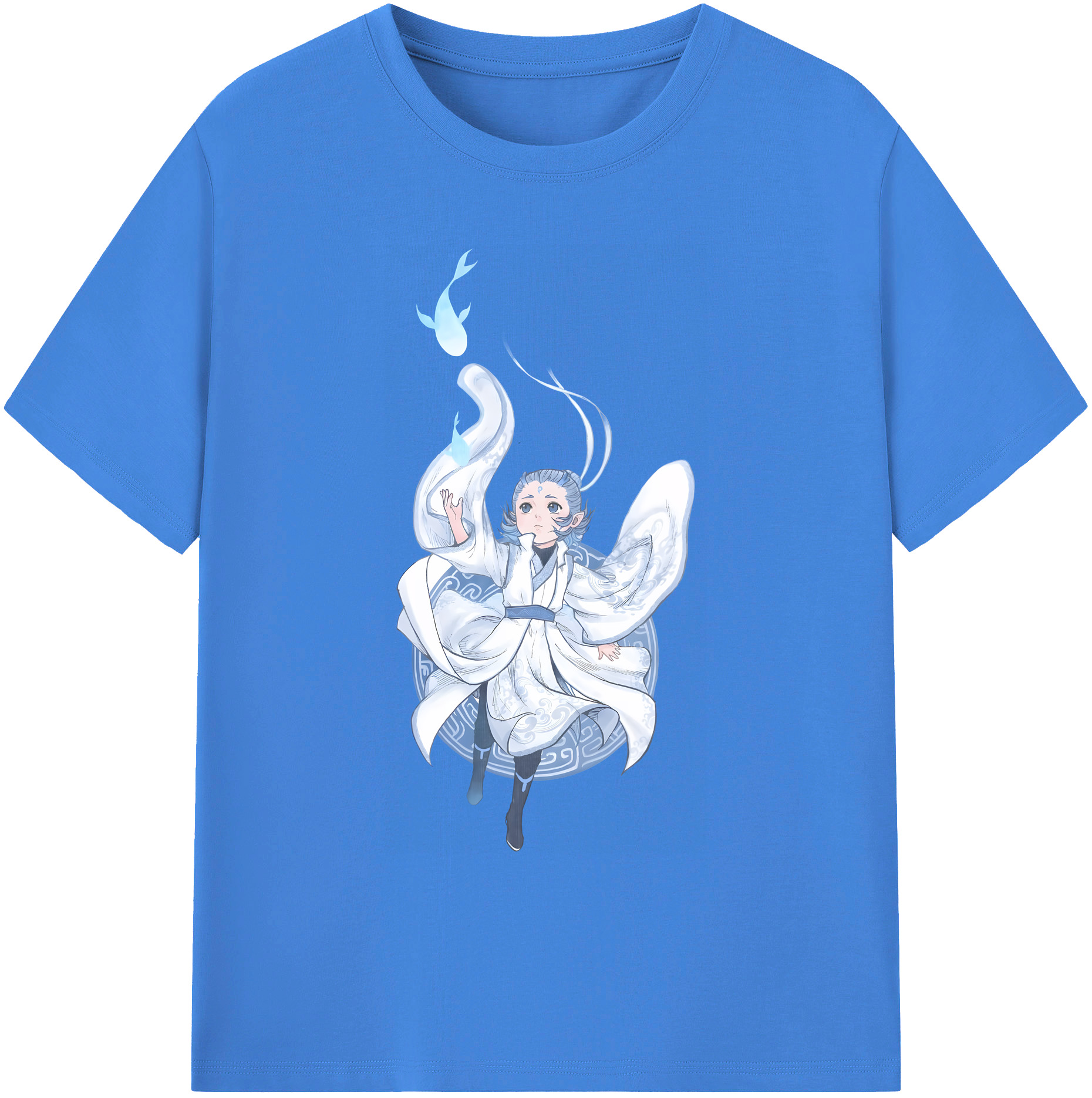 （画像用） Ne Zha 2 ナタ 魔童の大暴れ 綿100％ メンズ半袖Tシャツ｜肌触りやわらか＆通気性