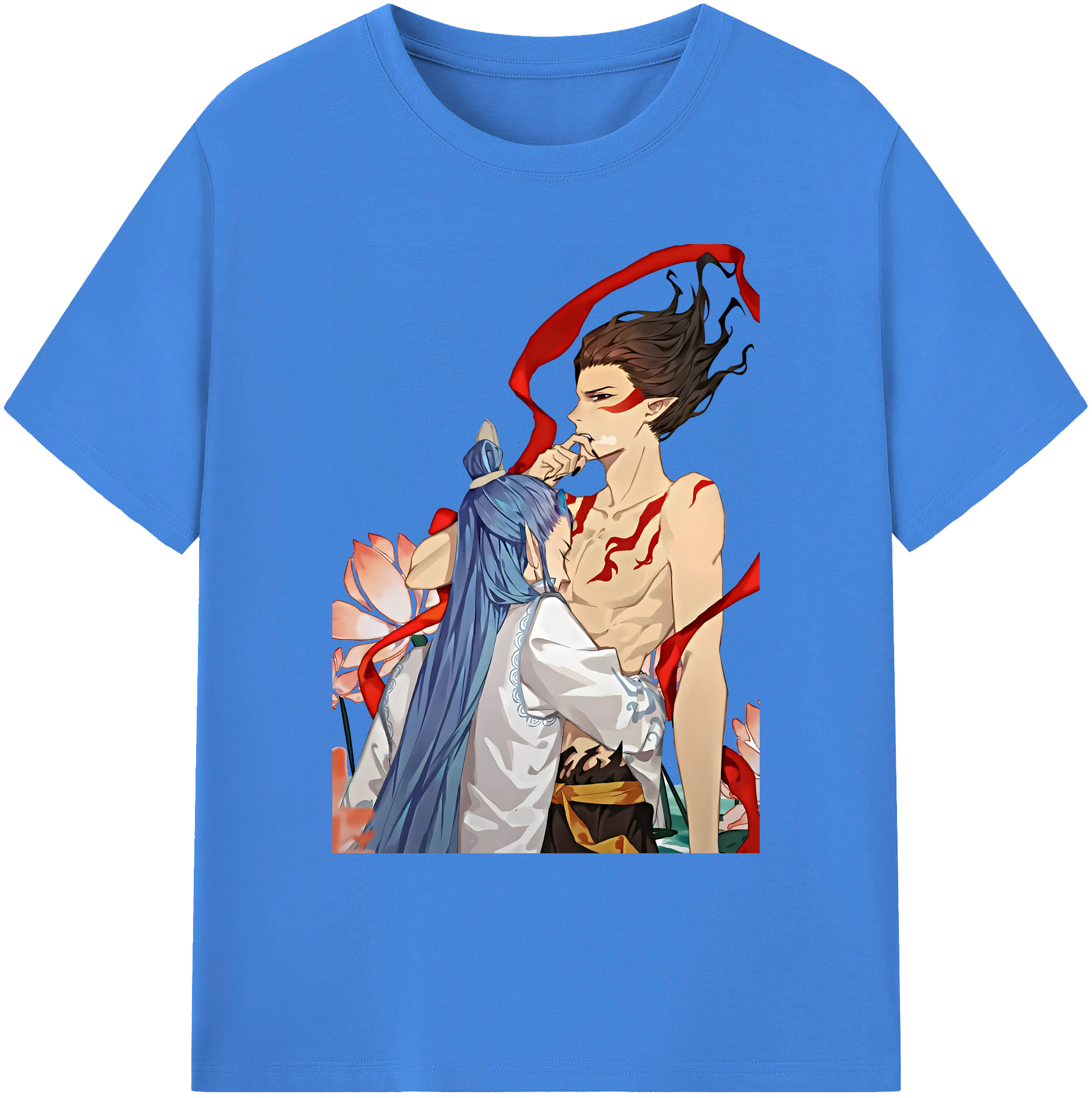 （画像用） Ne Zha 2 ナタ 魔童の大暴れ 綿100％ メンズ半袖Tシャツ｜肌触りやわらか＆通気性