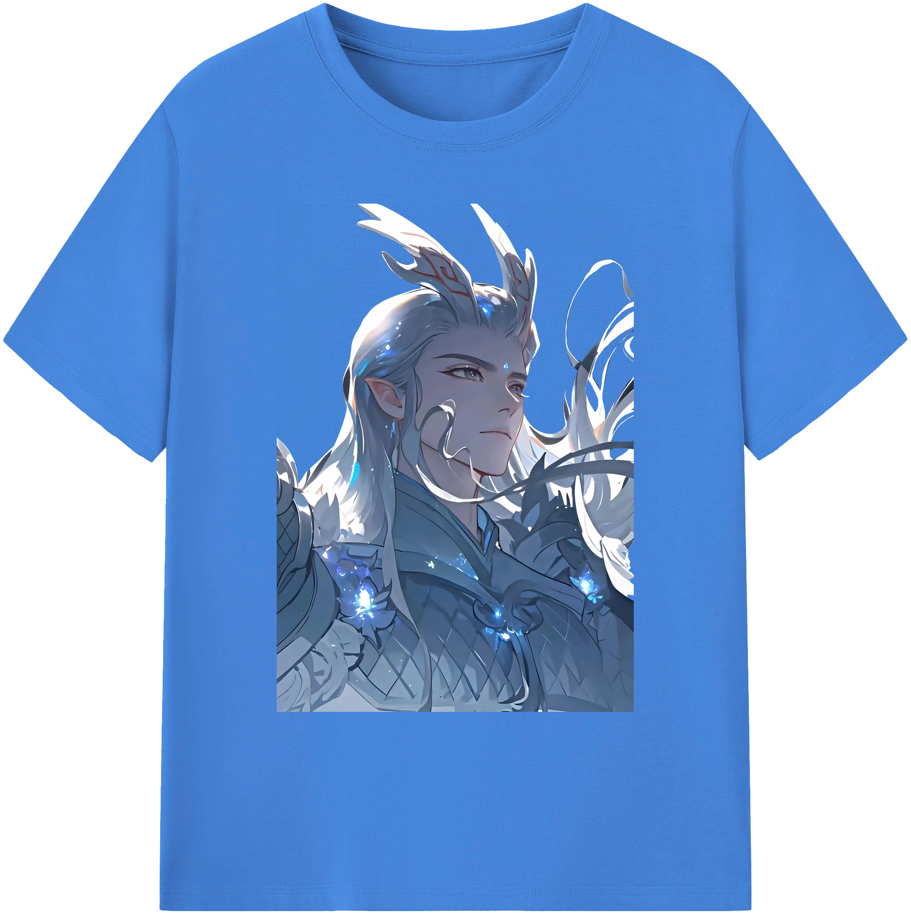 （画像用） Ne Zha 2 ナタ 魔童の大暴れ 綿100％ メンズ半袖Tシャツ｜肌触りやわらか＆通気性