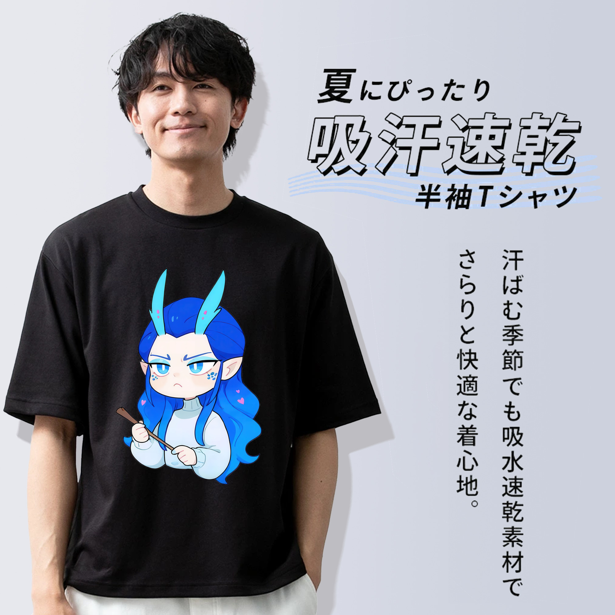 Ne Zha 2 ナタ 魔童の大暴れ 綿100％ メンズ半袖Tシャツ｜肌触りやわらか＆通気性