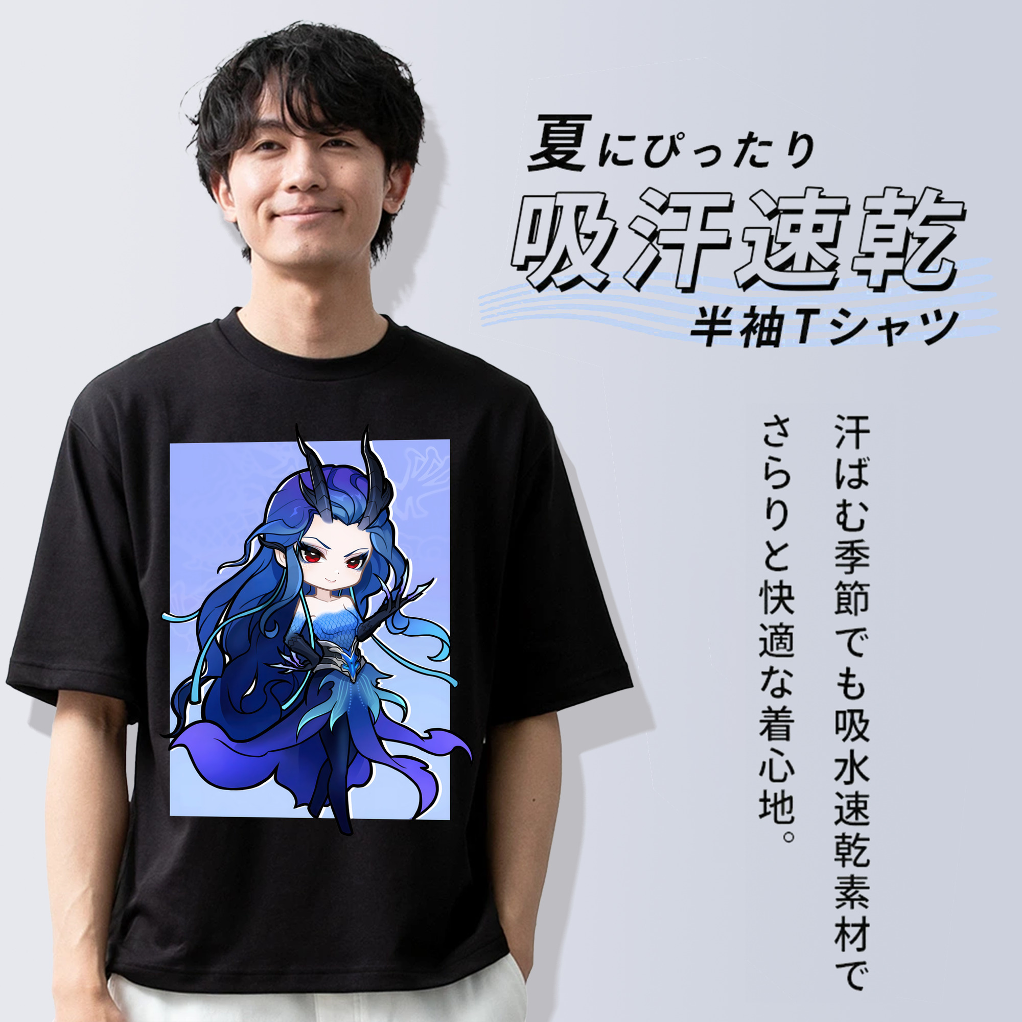Ne Zha 2 ナタ 魔童の大暴れ 綿100％ メンズ半袖Tシャツ｜肌触りやわらか＆通気性