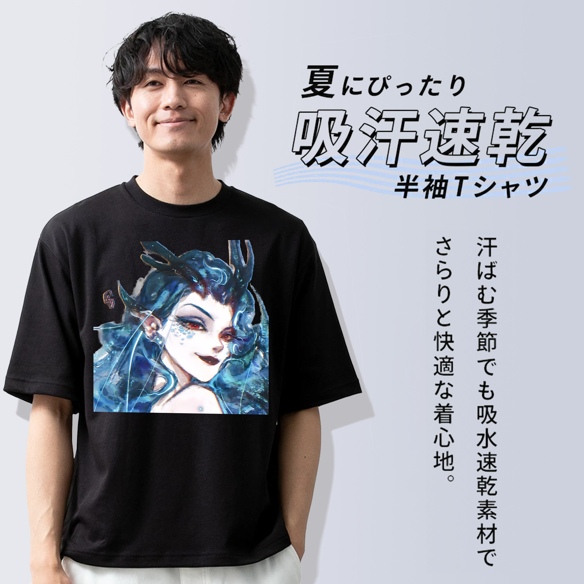Ne Zha 2 ナタ 魔童の大暴れ 綿100％ メンズ半袖Tシャツ｜肌触りやわらか＆通気性