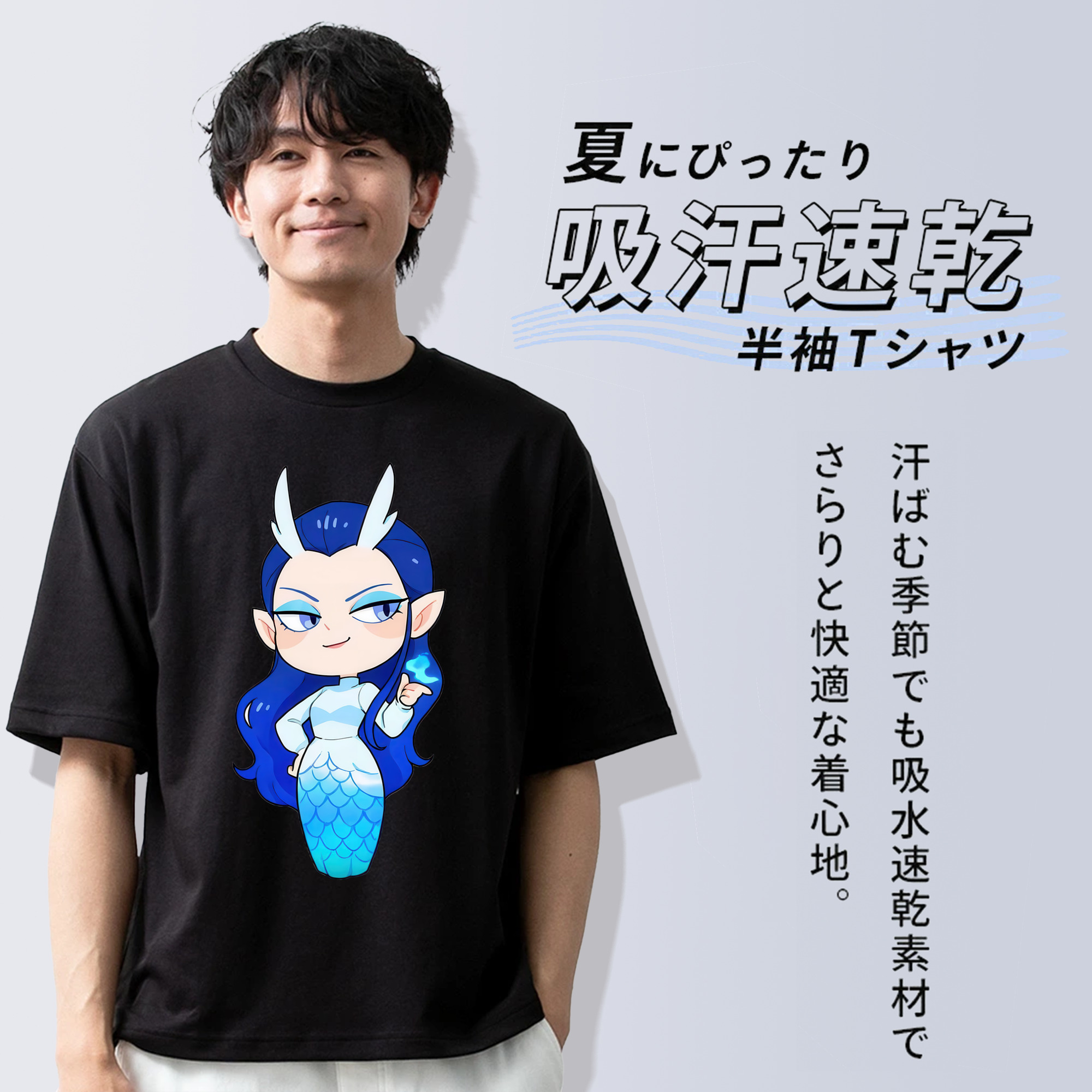 Ne Zha 2 ナタ 魔童の大暴れ 綿100％ メンズ半袖Tシャツ｜肌触りやわらか＆通気性