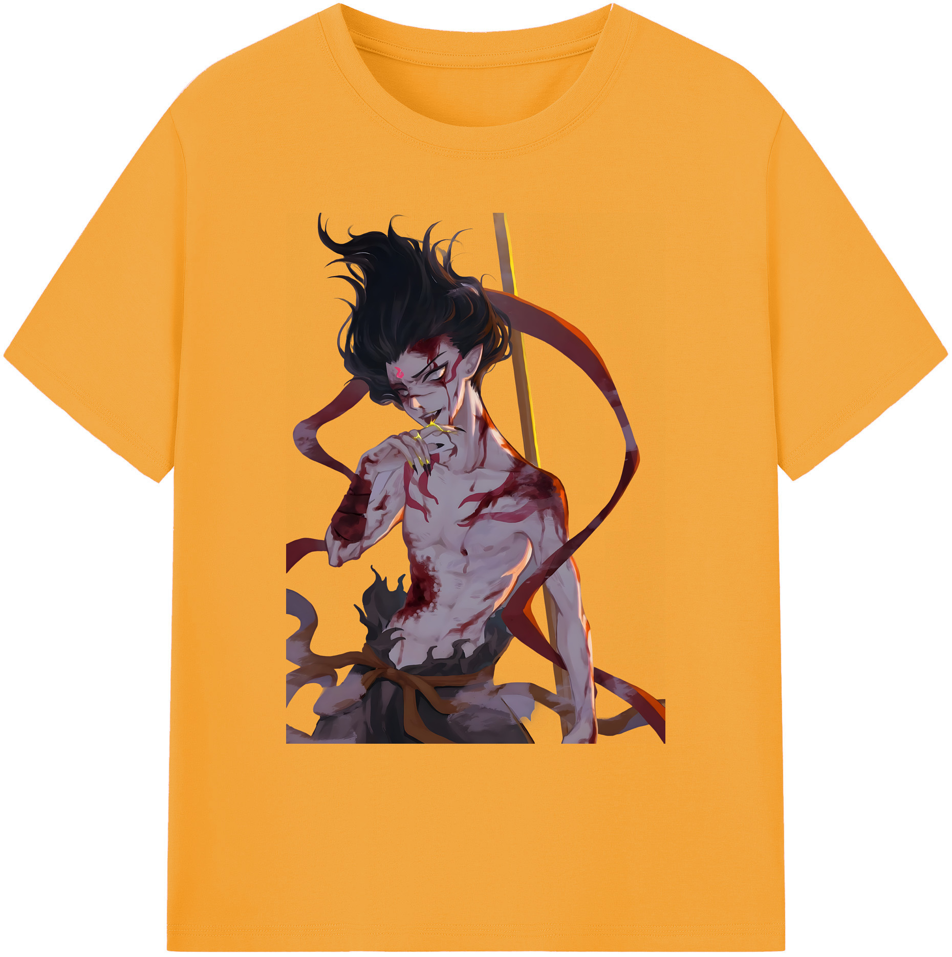 （画像用） Ne Zha 2 ナタ 魔童の大暴れ 綿100％ メンズ半袖Tシャツ｜肌触りやわらか＆通気性
