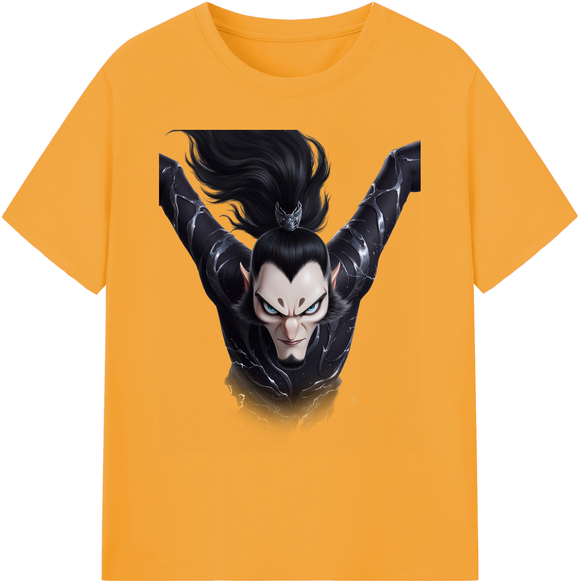 （画像用） Ne Zha 2 ナタ 魔童の大暴れ 綿100％ メンズ半袖Tシャツ｜肌触りやわらか＆通気性