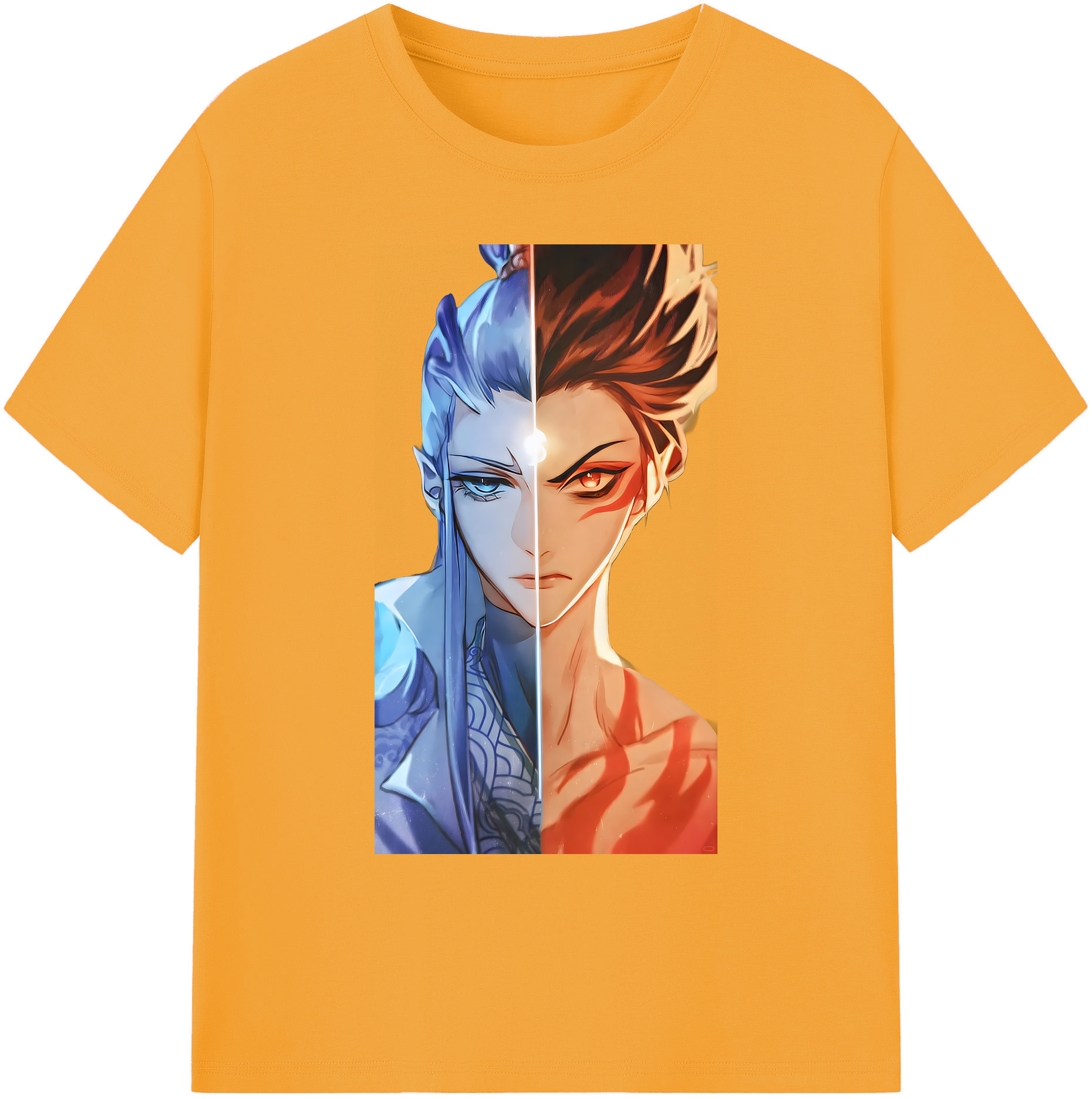 （画像用） Ne Zha 2 ナタ 魔童の大暴れ 綿100％ メンズ半袖Tシャツ｜肌触りやわらか＆通気性