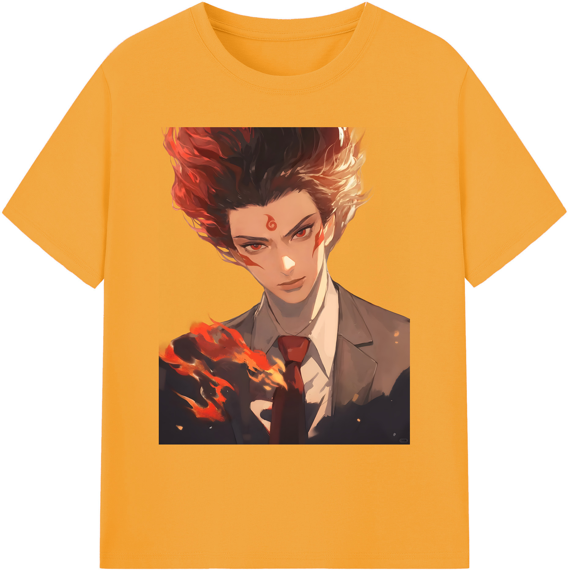 （画像用） Ne Zha 2 ナタ 魔童の大暴れ 綿100％ メンズ半袖Tシャツ｜肌触りやわらか＆通気性