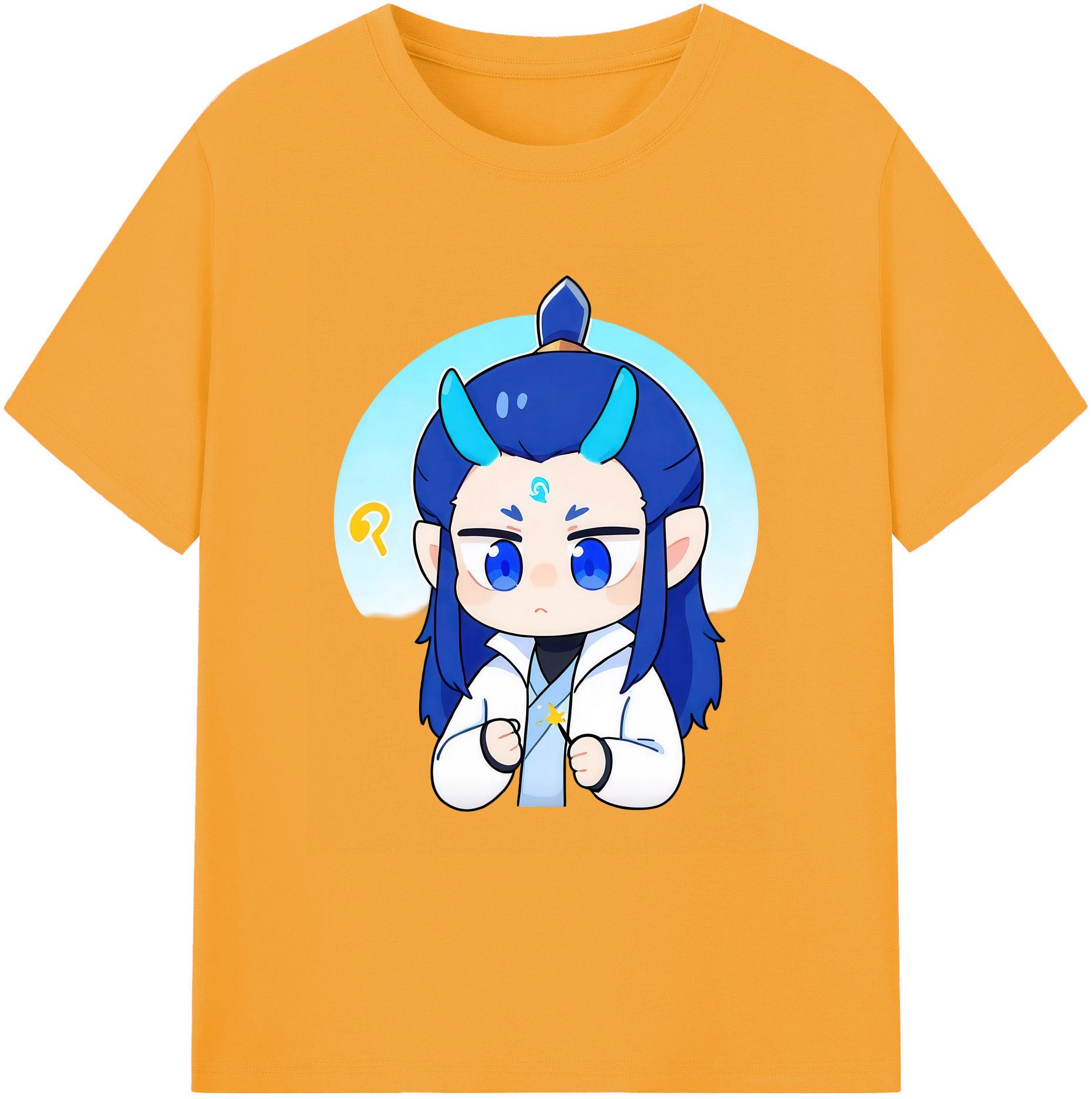 （画像用） Ne Zha 2 ナタ 魔童の大暴れ 綿100％ メンズ半袖Tシャツ｜肌触りやわらか＆通気性