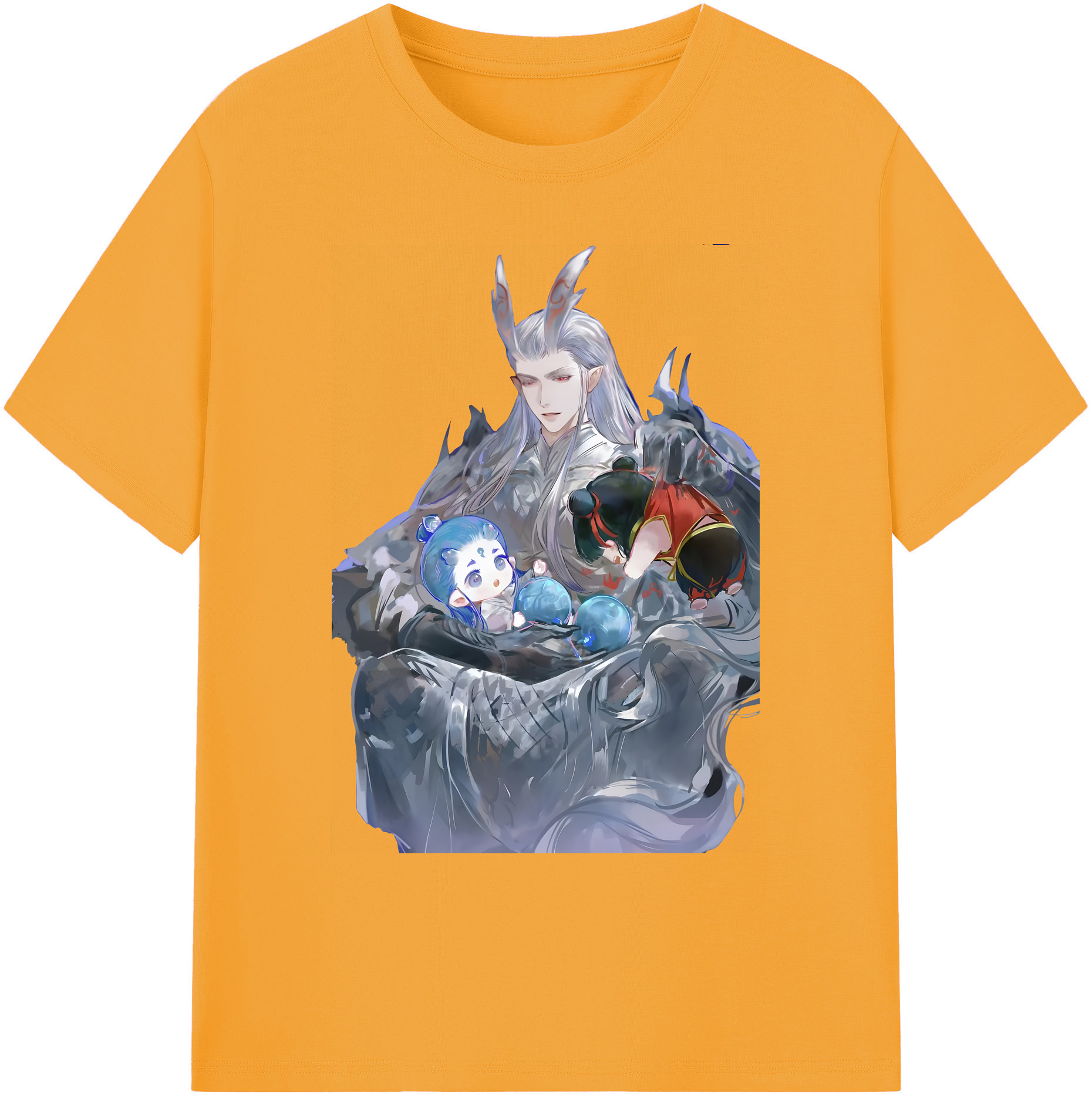 （画像用） Ne Zha 2 ナタ 魔童の大暴れ 綿100％ メンズ半袖Tシャツ｜肌触りやわらか＆通気性