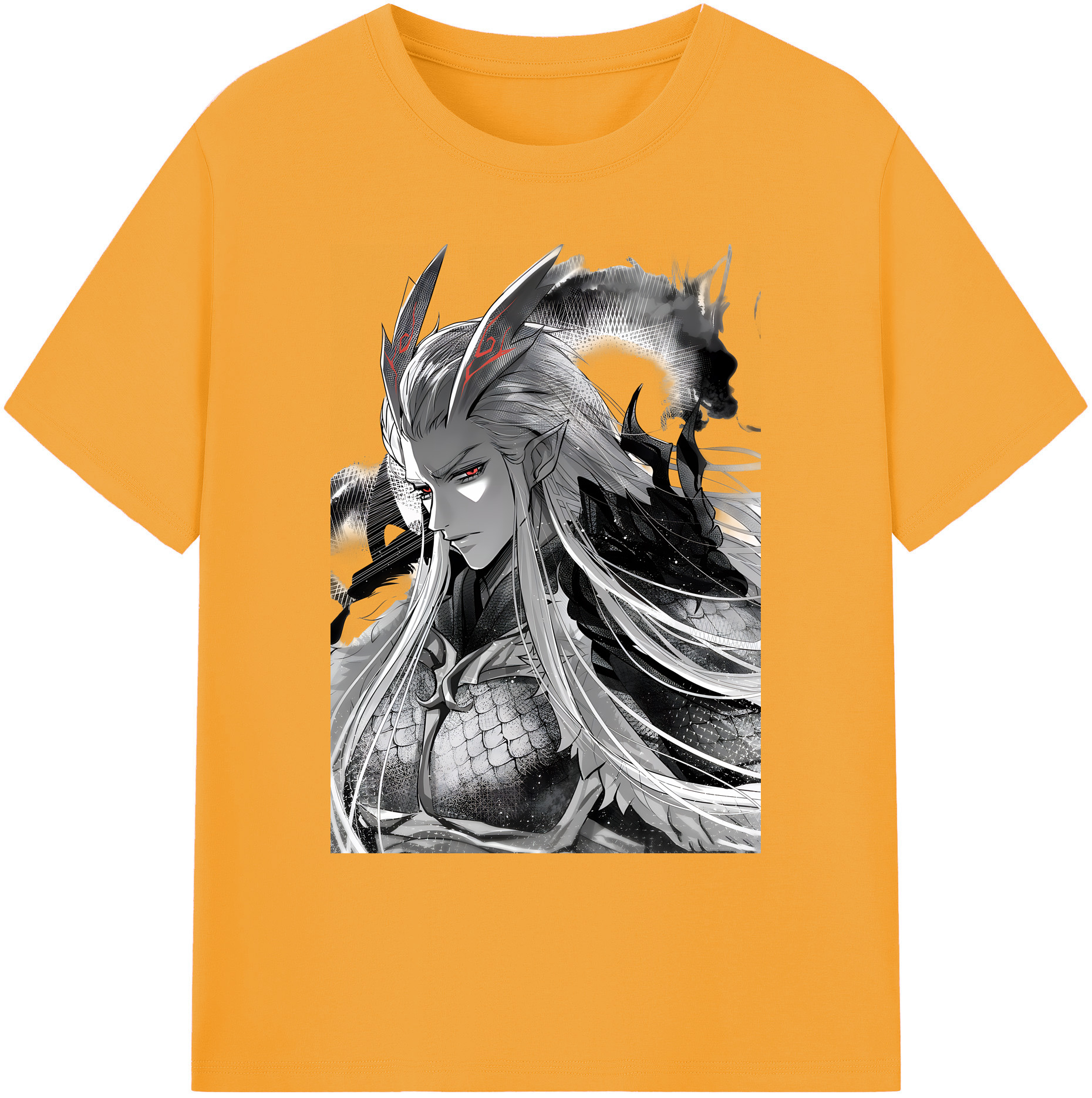 （画像用） Ne Zha 2 ナタ 魔童の大暴れ 綿100％ メンズ半袖Tシャツ｜肌触りやわらか＆通気性