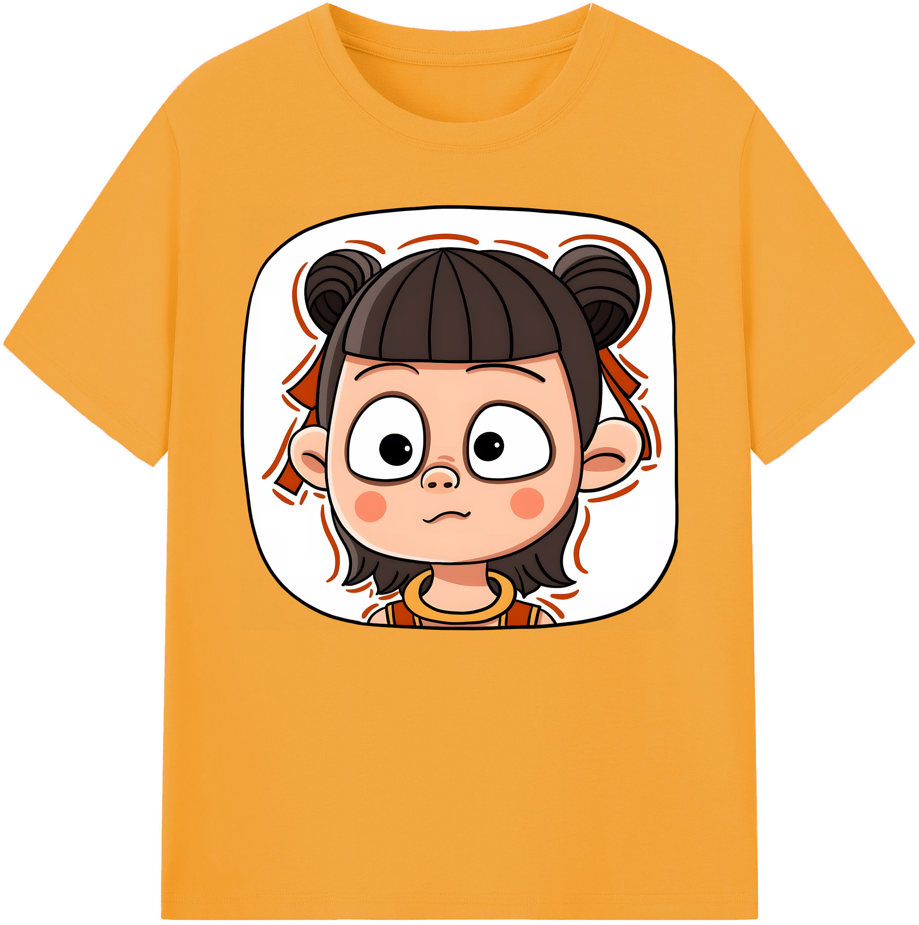 （画像用） Ne Zha 2 ナタ 魔童の大暴れ 綿100％ メンズ半袖Tシャツ｜肌触りやわらか＆通気性