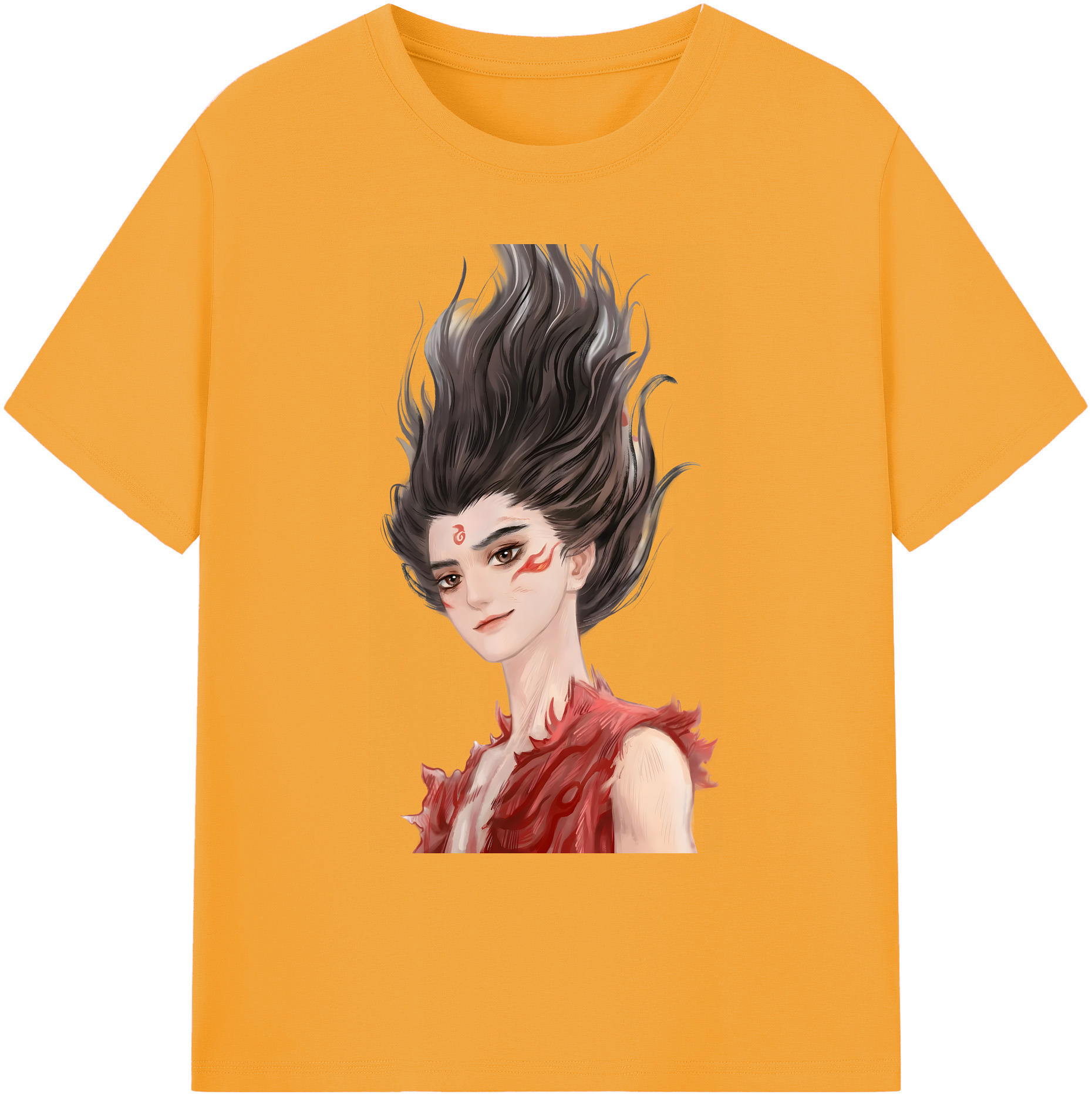 （画像用） Ne Zha 2 ナタ 魔童の大暴れ 綿100％ メンズ半袖Tシャツ｜肌触りやわらか＆通気性