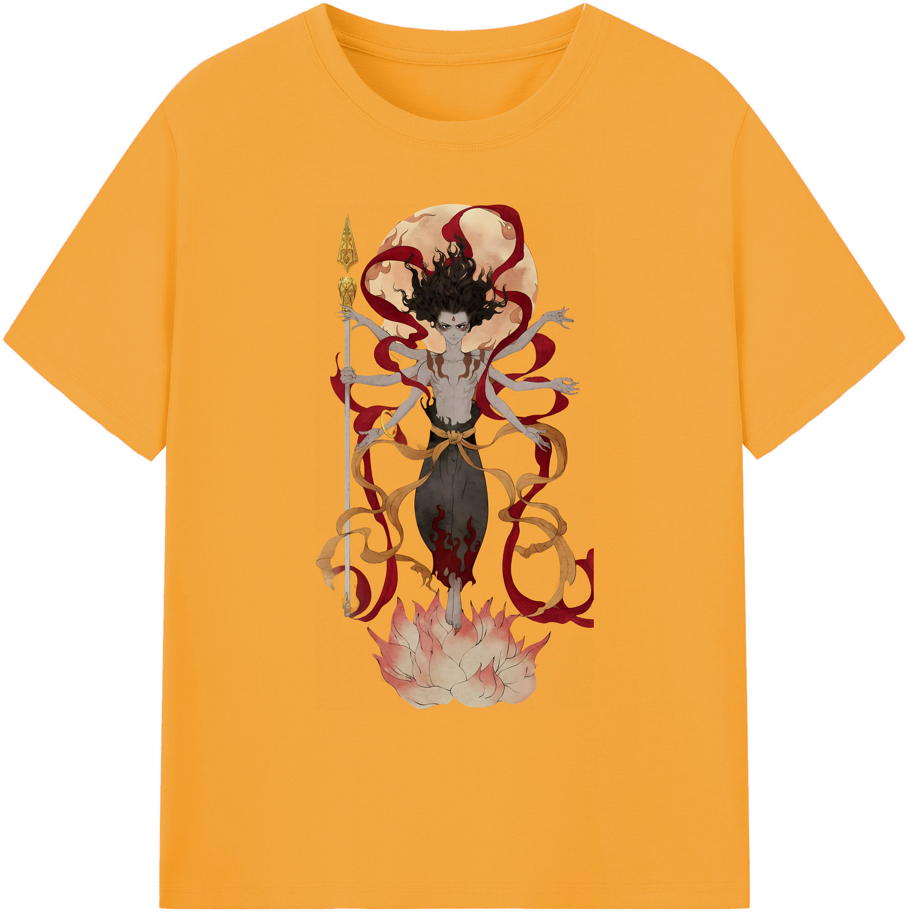 （画像用） Ne Zha 2 ナタ 魔童の大暴れ 綿100％ メンズ半袖Tシャツ｜肌触りやわらか＆通気性