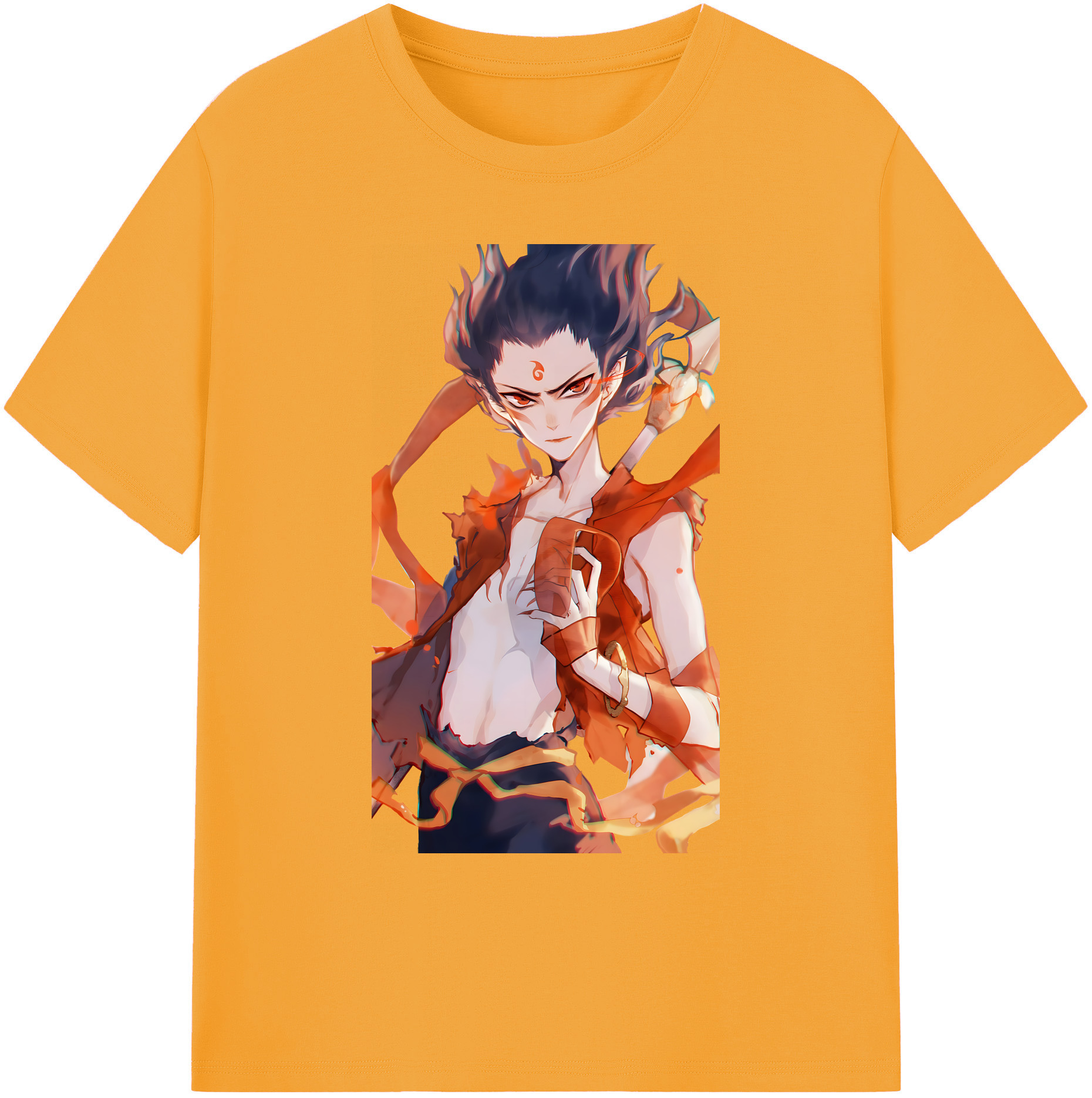 （画像用） Ne Zha 2 ナタ 魔童の大暴れ 綿100％ メンズ半袖Tシャツ｜肌触りやわらか＆通気性