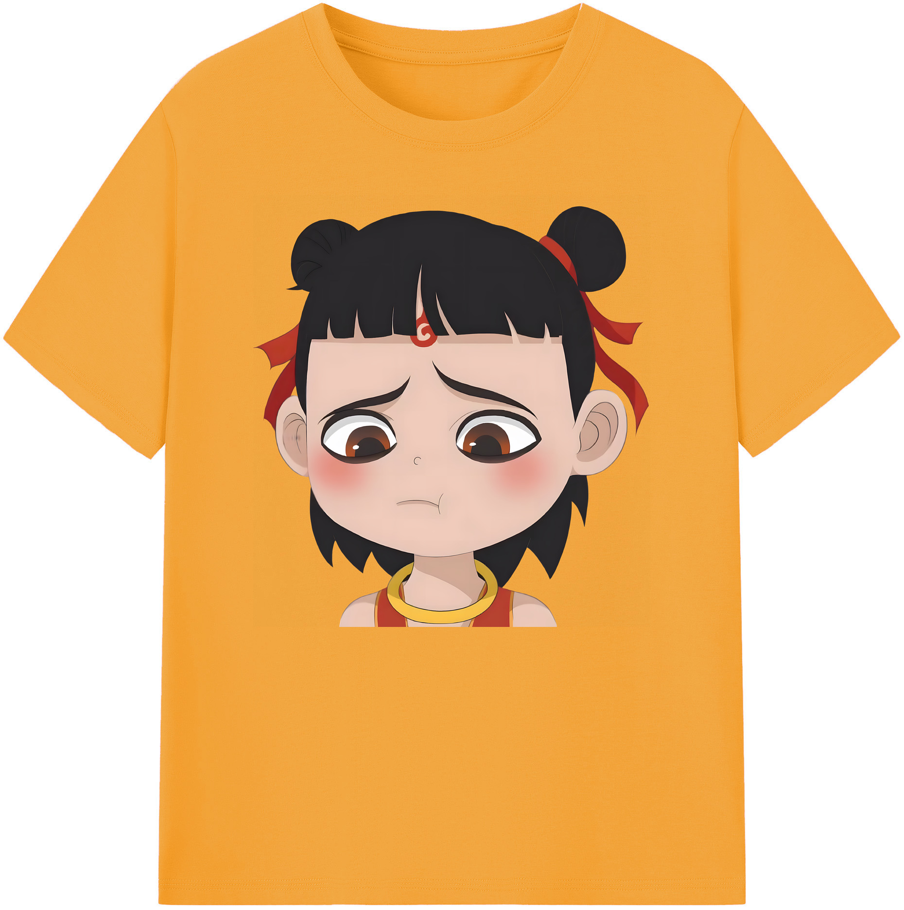 （画像用） Ne Zha 2 ナタ 魔童の大暴れ 綿100％ メンズ半袖Tシャツ｜肌触りやわらか＆通気性