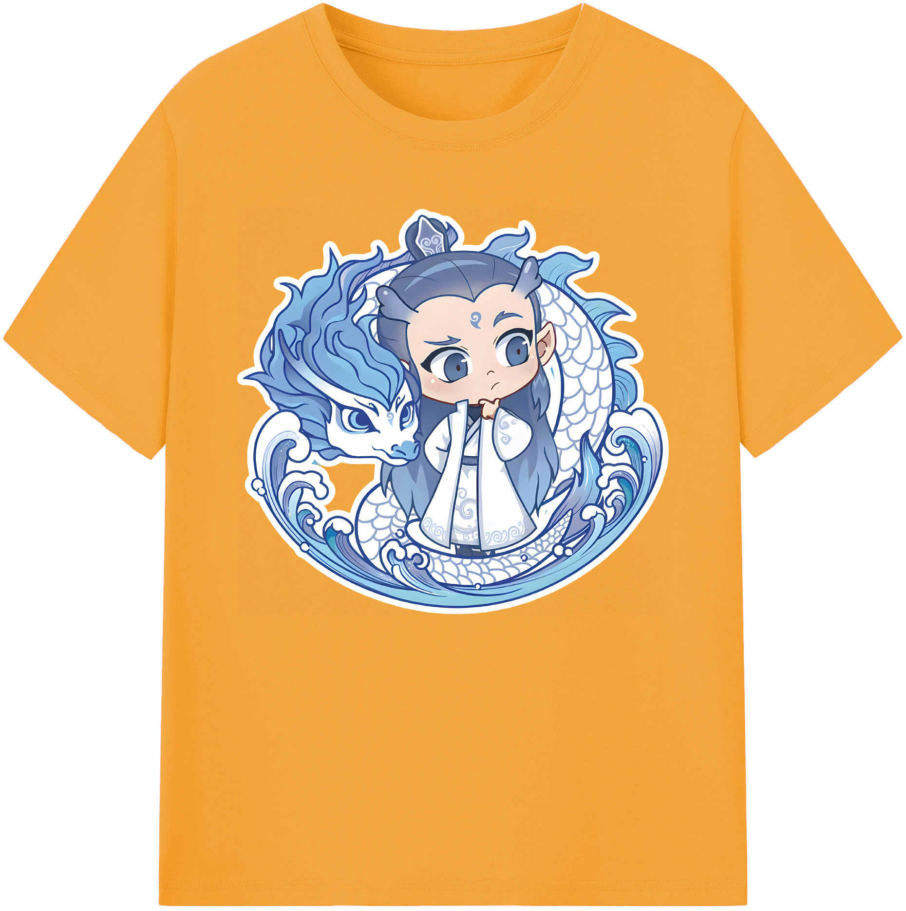 （画像用） Ne Zha 2 ナタ 魔童の大暴れ 綿100％ メンズ半袖Tシャツ｜肌触りやわらか＆通気性