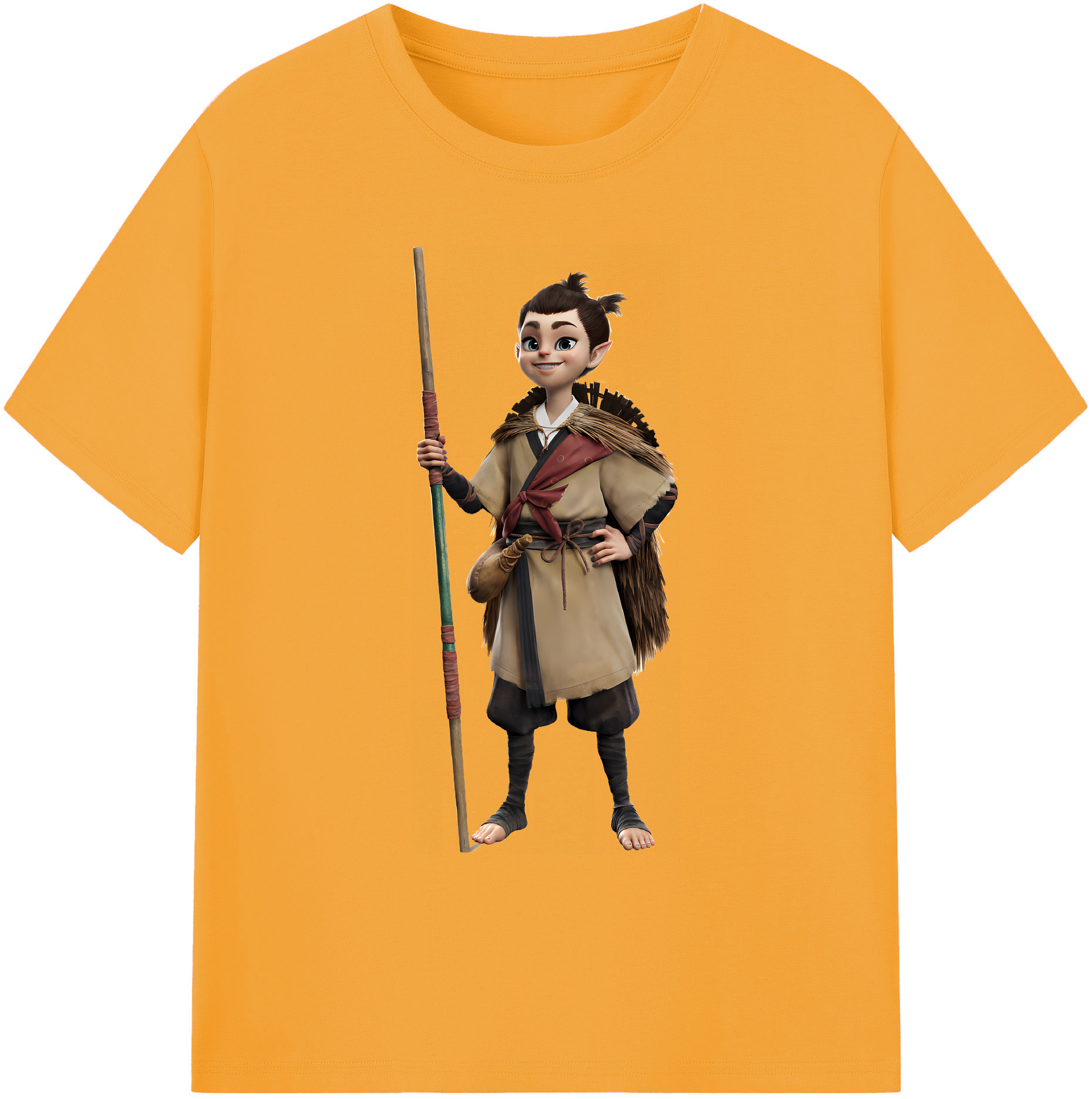 （画像用） Ne Zha 2 ナタ 魔童の大暴れ 綿100％ メンズ半袖Tシャツ｜肌触りやわらか＆通気性