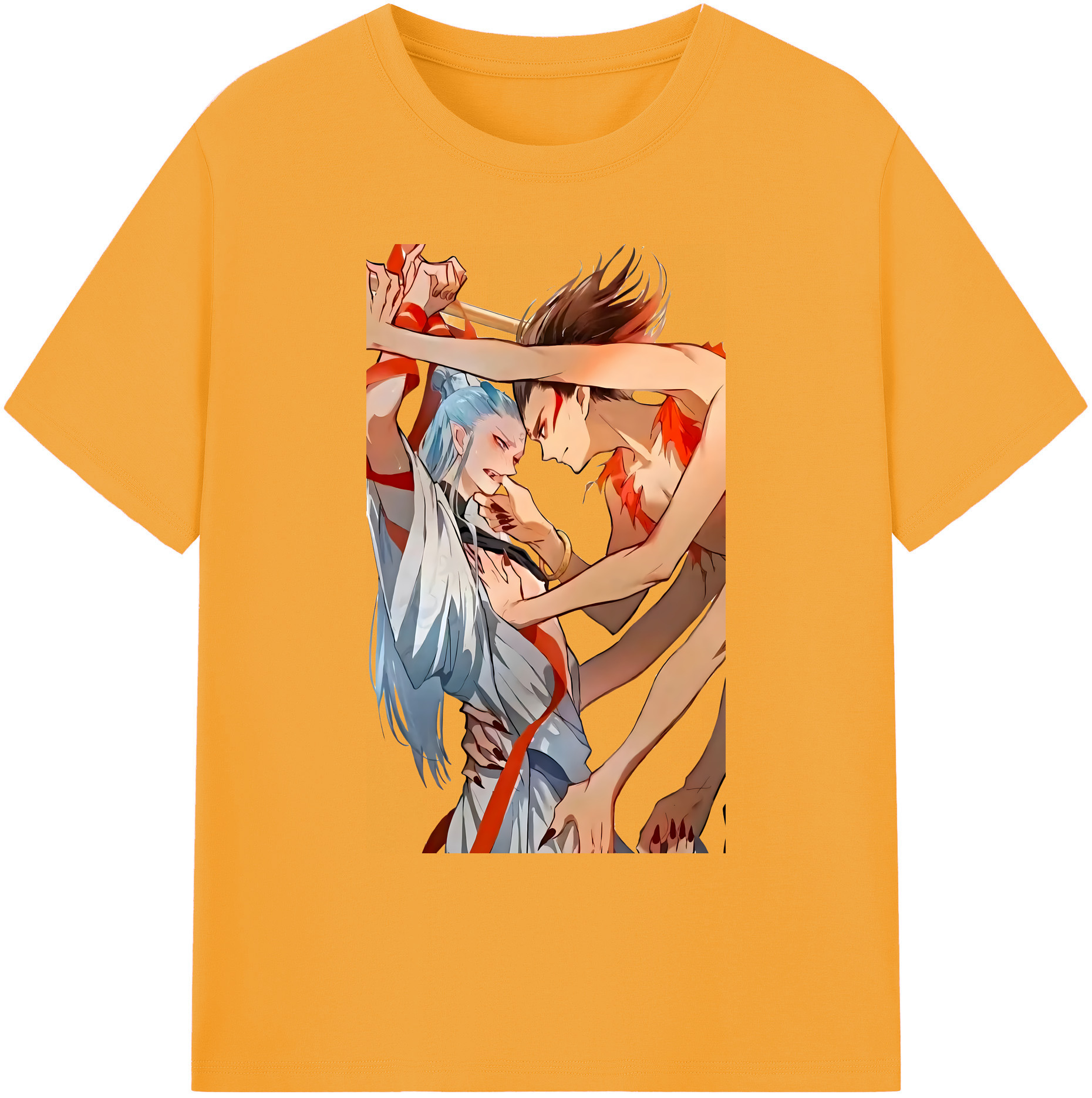（画像用） Ne Zha 2 ナタ 魔童の大暴れ 綿100％ メンズ半袖Tシャツ｜肌触りやわらか＆通気性