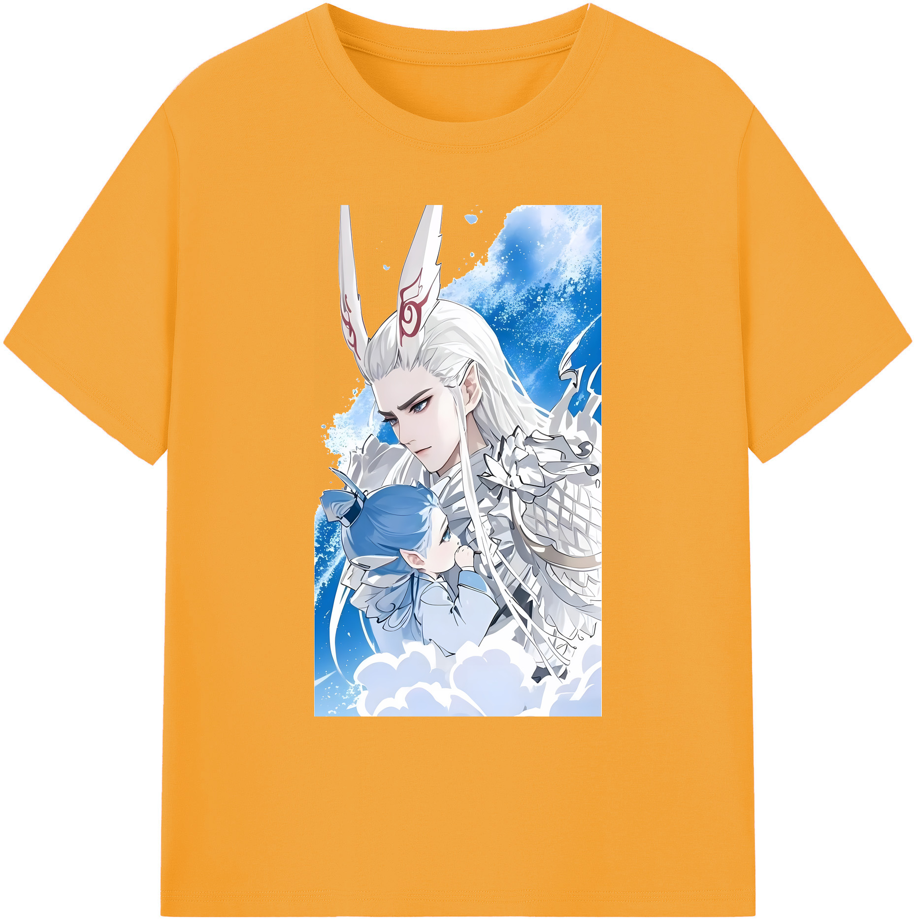 （画像用） Ne Zha 2 ナタ 魔童の大暴れ 綿100％ メンズ半袖Tシャツ｜肌触りやわらか＆通気性