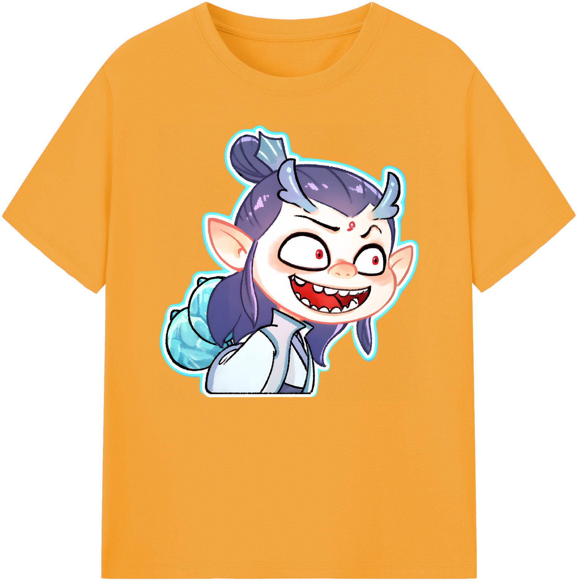 （画像用） Ne Zha 2 ナタ 魔童の大暴れ 綿100％ メンズ半袖Tシャツ｜肌触りやわらか＆通気性
