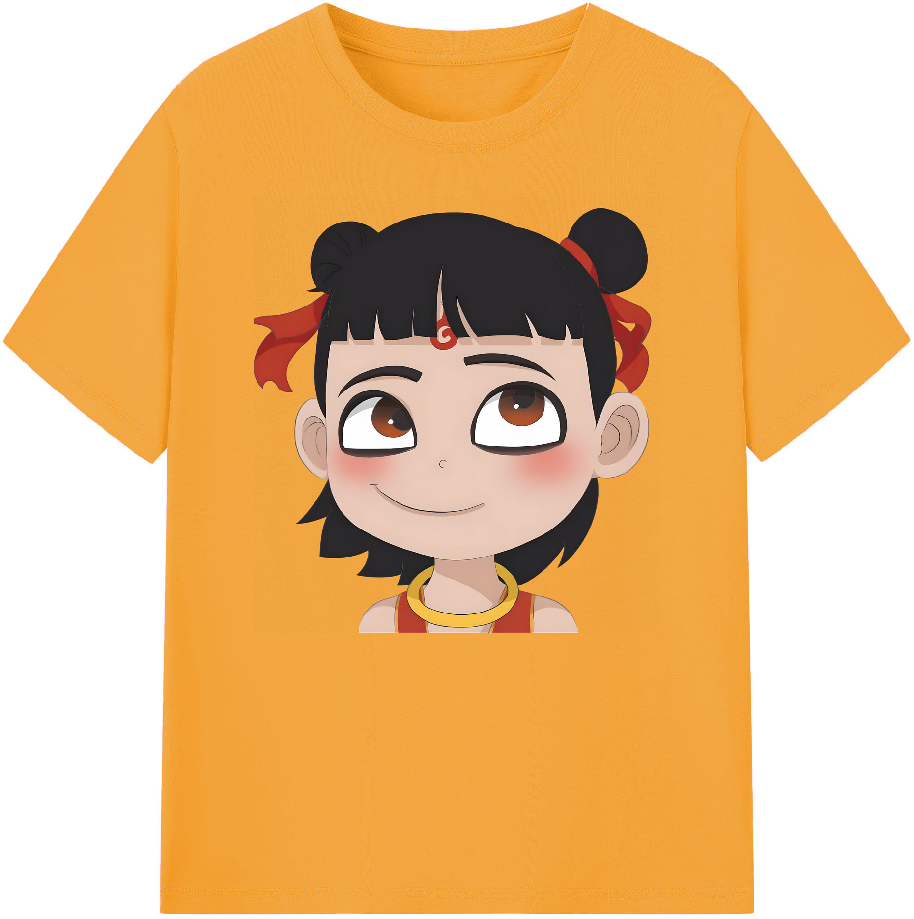 （画像用） Ne Zha 2 ナタ 魔童の大暴れ 綿100％ メンズ半袖Tシャツ｜肌触りやわらか＆通気性
