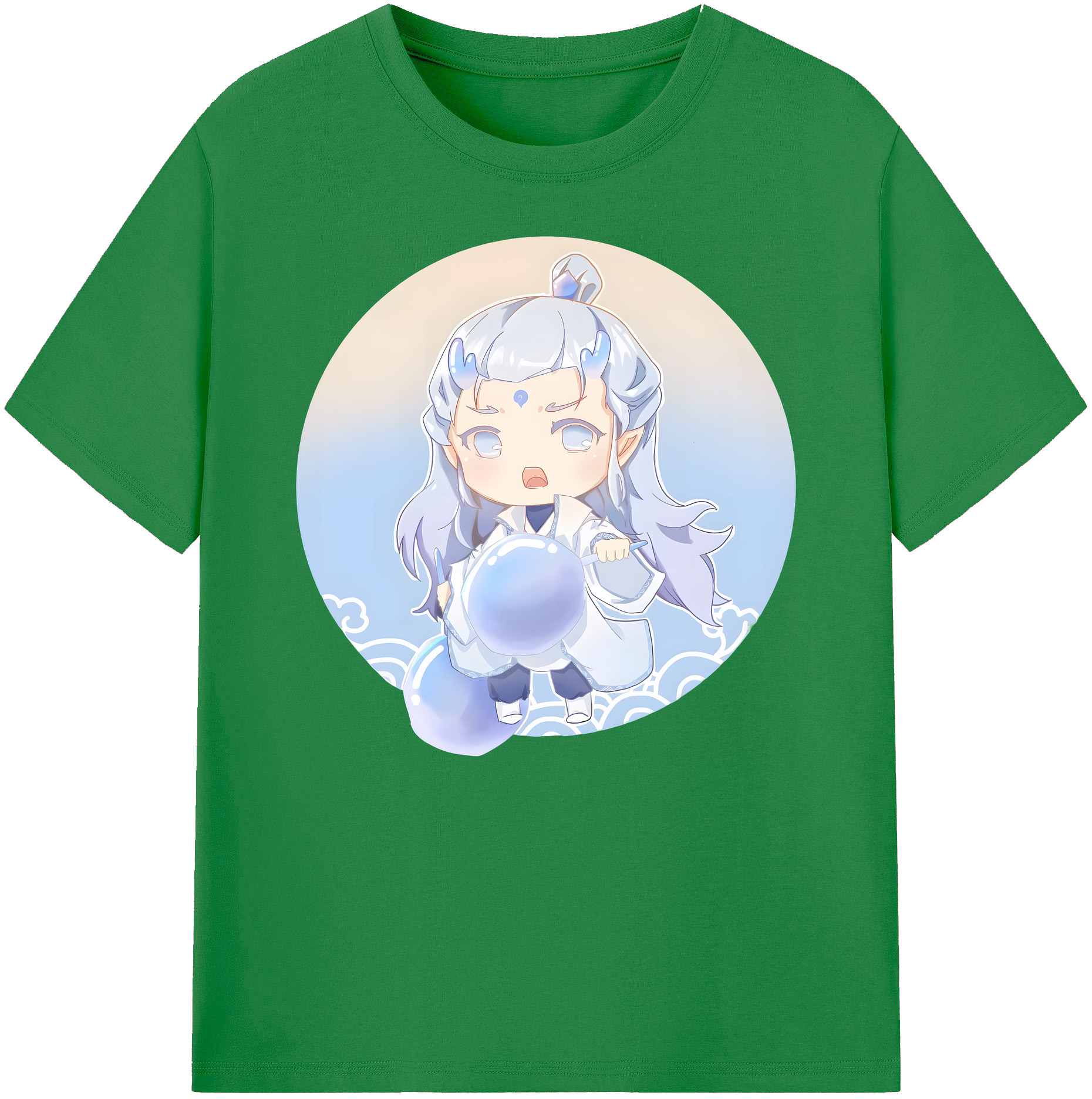 （画像用） Ne Zha 2 ナタ 魔童の大暴れ 綿100％ メンズ半袖Tシャツ｜肌触りやわらか＆通気性