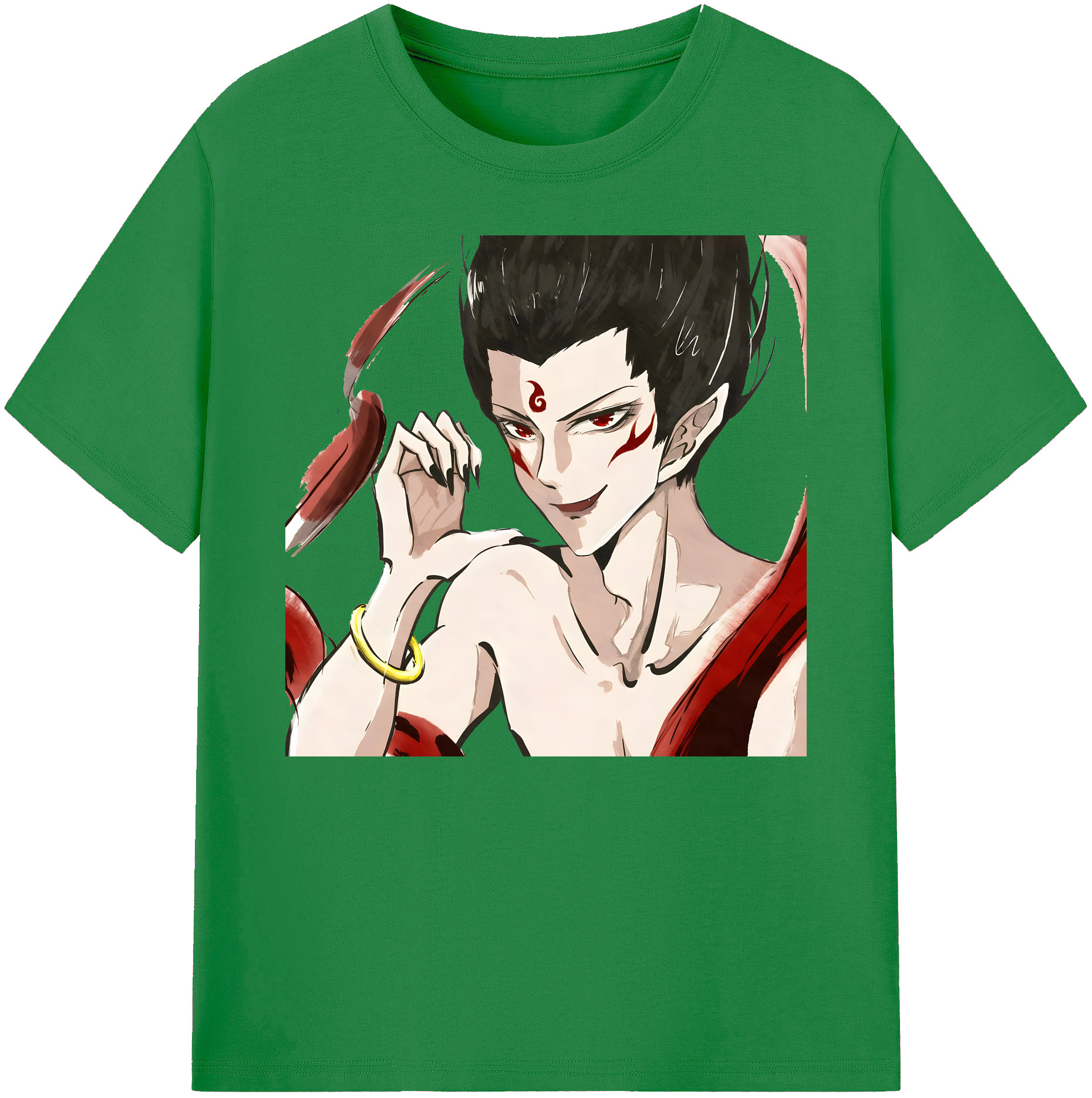 （画像用） Ne Zha 2 ナタ 魔童の大暴れ 綿100％ メンズ半袖Tシャツ｜肌触りやわらか＆通気性
