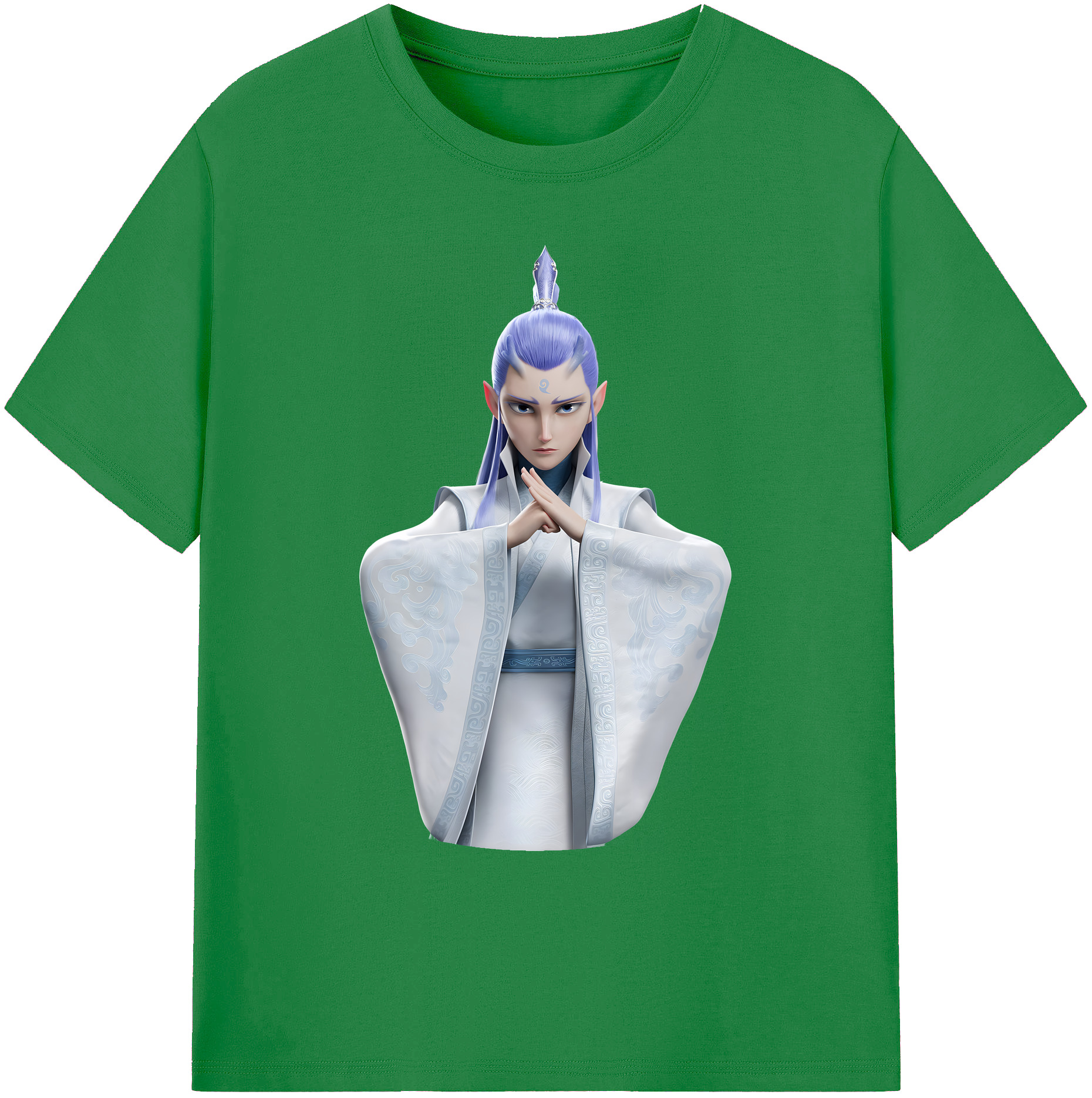 （画像用） Ne Zha 2 ナタ 魔童の大暴れ 綿100％ メンズ半袖Tシャツ｜肌触りやわらか＆通気性