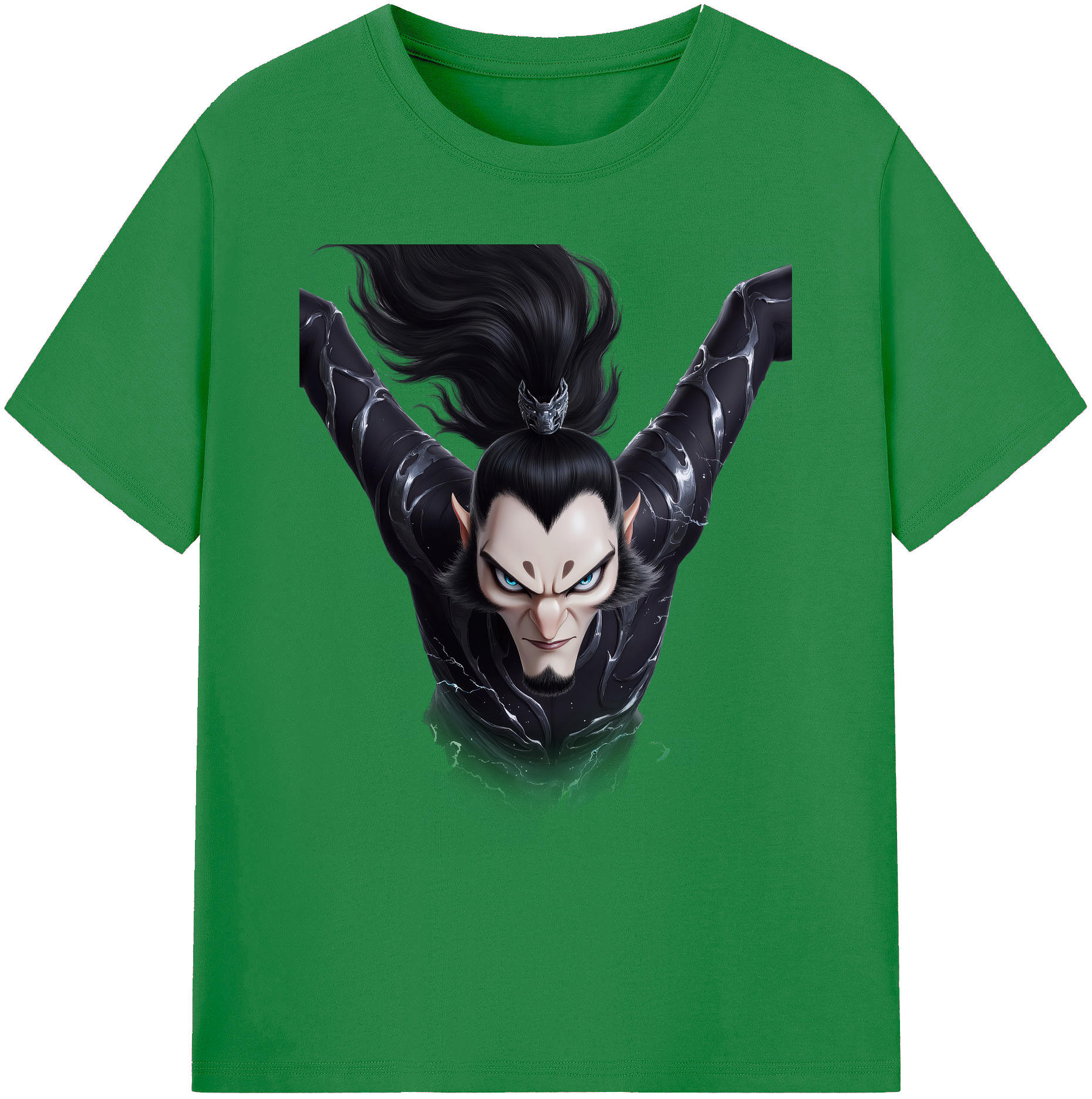 （画像用） Ne Zha 2 ナタ 魔童の大暴れ 綿100％ メンズ半袖Tシャツ｜肌触りやわらか＆通気性