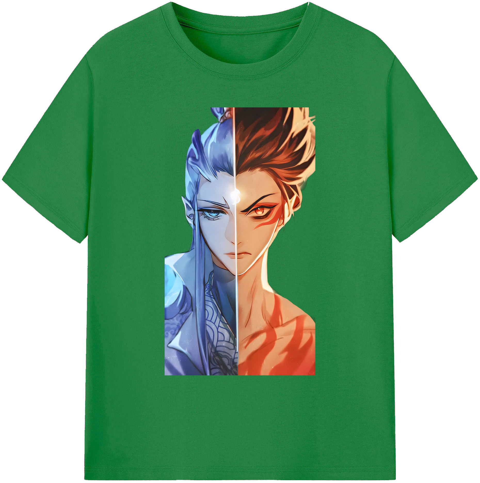 （画像用） Ne Zha 2 ナタ 魔童の大暴れ 綿100％ メンズ半袖Tシャツ｜肌触りやわらか＆通気性