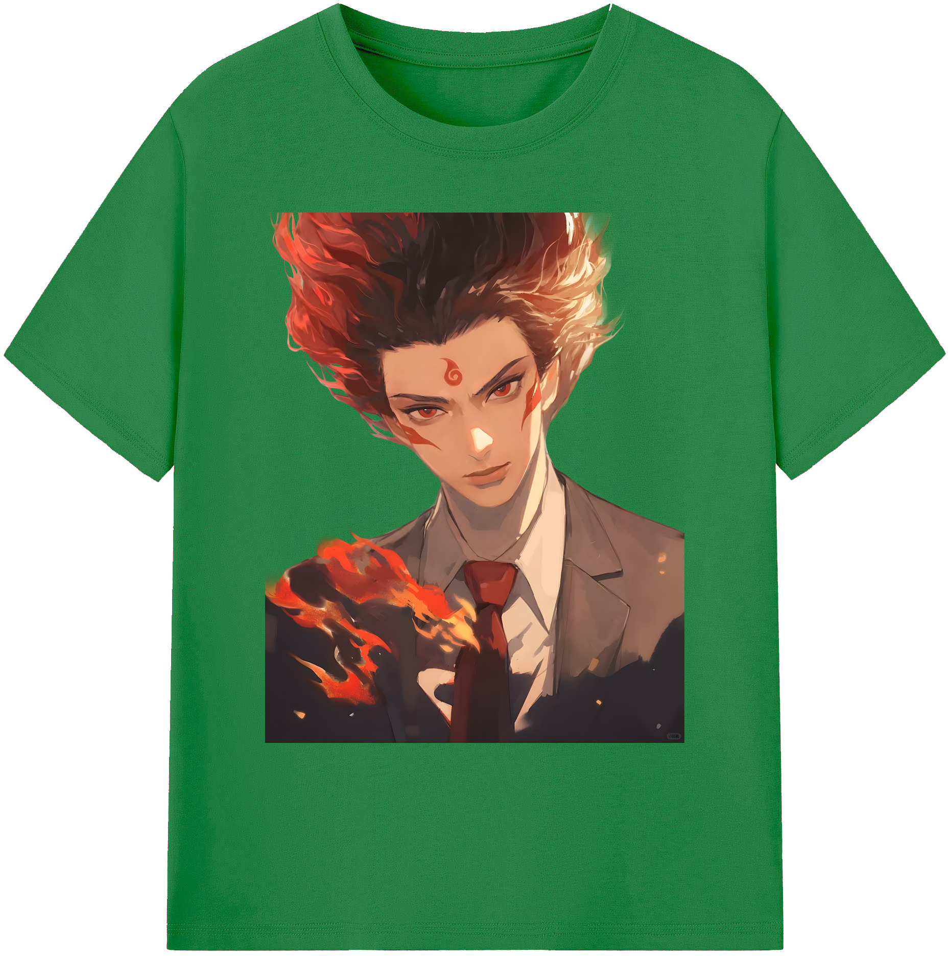 （画像用） Ne Zha 2 ナタ 魔童の大暴れ 綿100％ メンズ半袖Tシャツ｜肌触りやわらか＆通気性