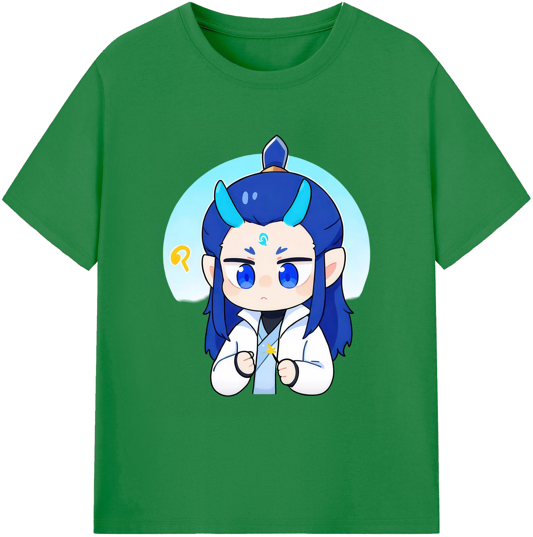 （画像用） Ne Zha 2 ナタ 魔童の大暴れ 綿100％ メンズ半袖Tシャツ｜肌触りやわらか＆通気性