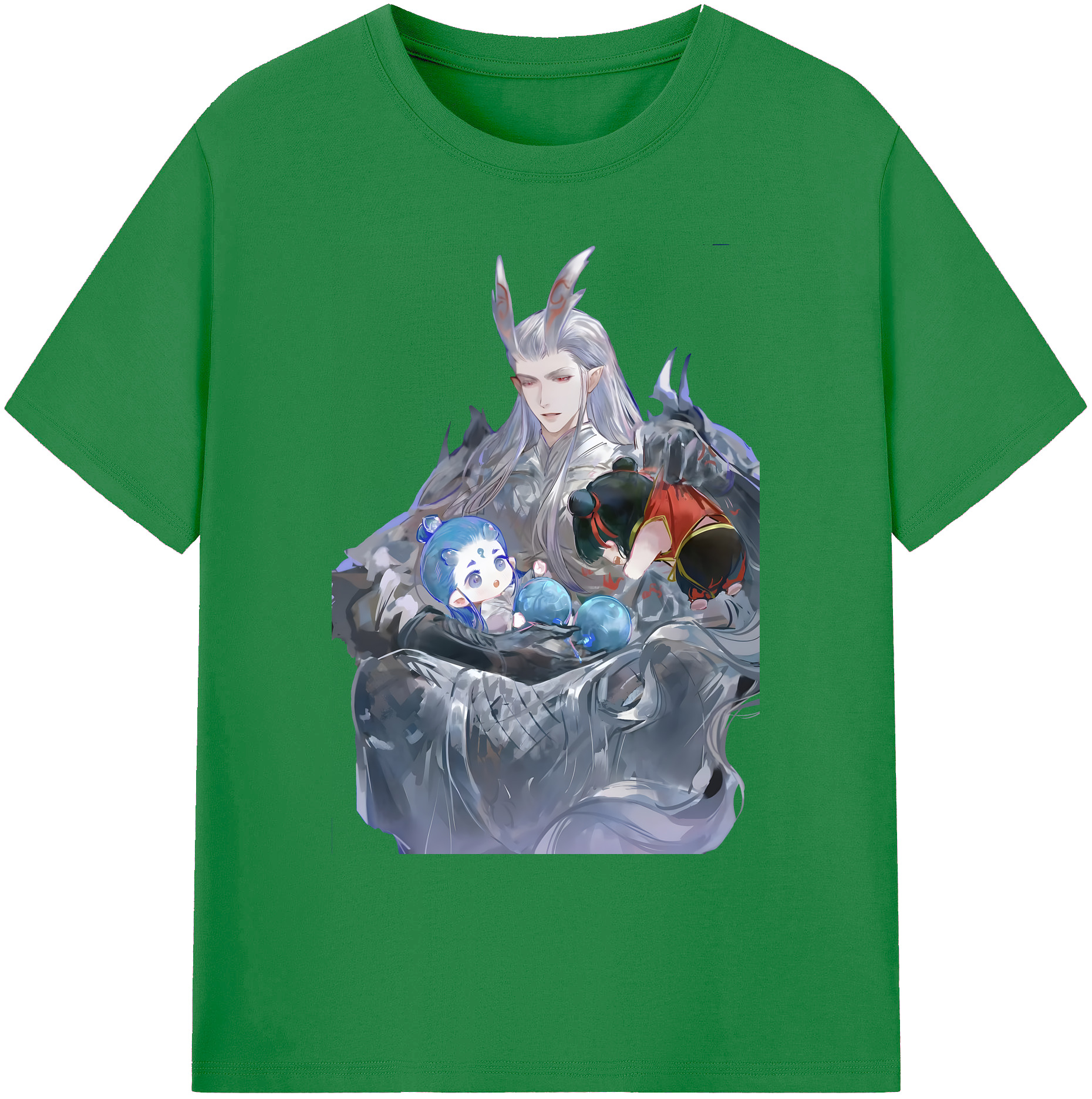 （画像用） Ne Zha 2 ナタ 魔童の大暴れ 綿100％ メンズ半袖Tシャツ｜肌触りやわらか＆通気性