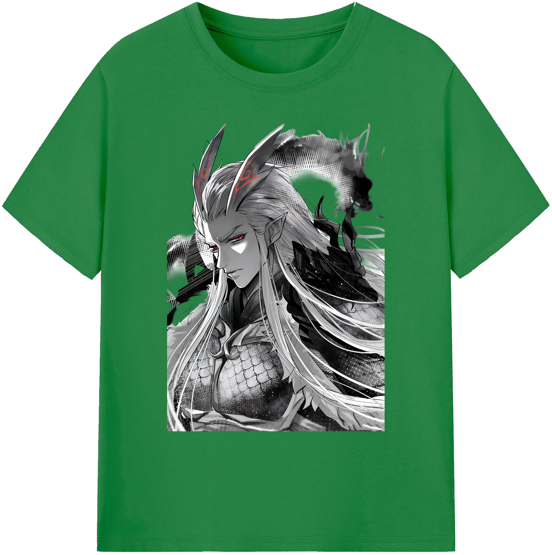 （画像用） Ne Zha 2 ナタ 魔童の大暴れ 綿100％ メンズ半袖Tシャツ｜肌触りやわらか＆通気性