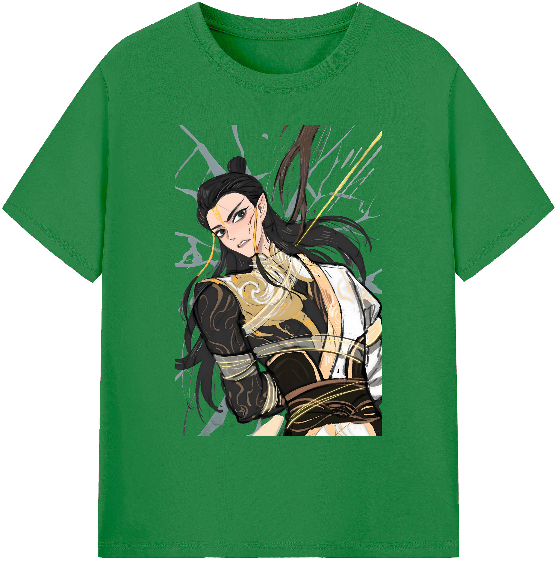 （画像用） Ne Zha 2 ナタ 魔童の大暴れ 綿100％ メンズ半袖Tシャツ｜肌触りやわらか＆通気性