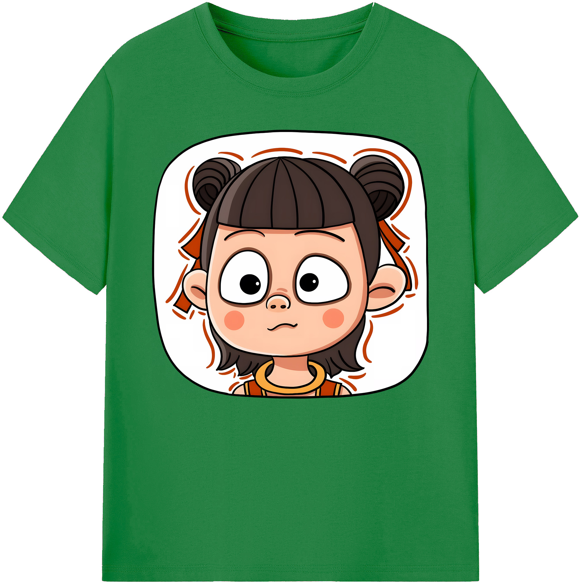 （画像用） Ne Zha 2 ナタ 魔童の大暴れ 綿100％ メンズ半袖Tシャツ｜肌触りやわらか＆通気性