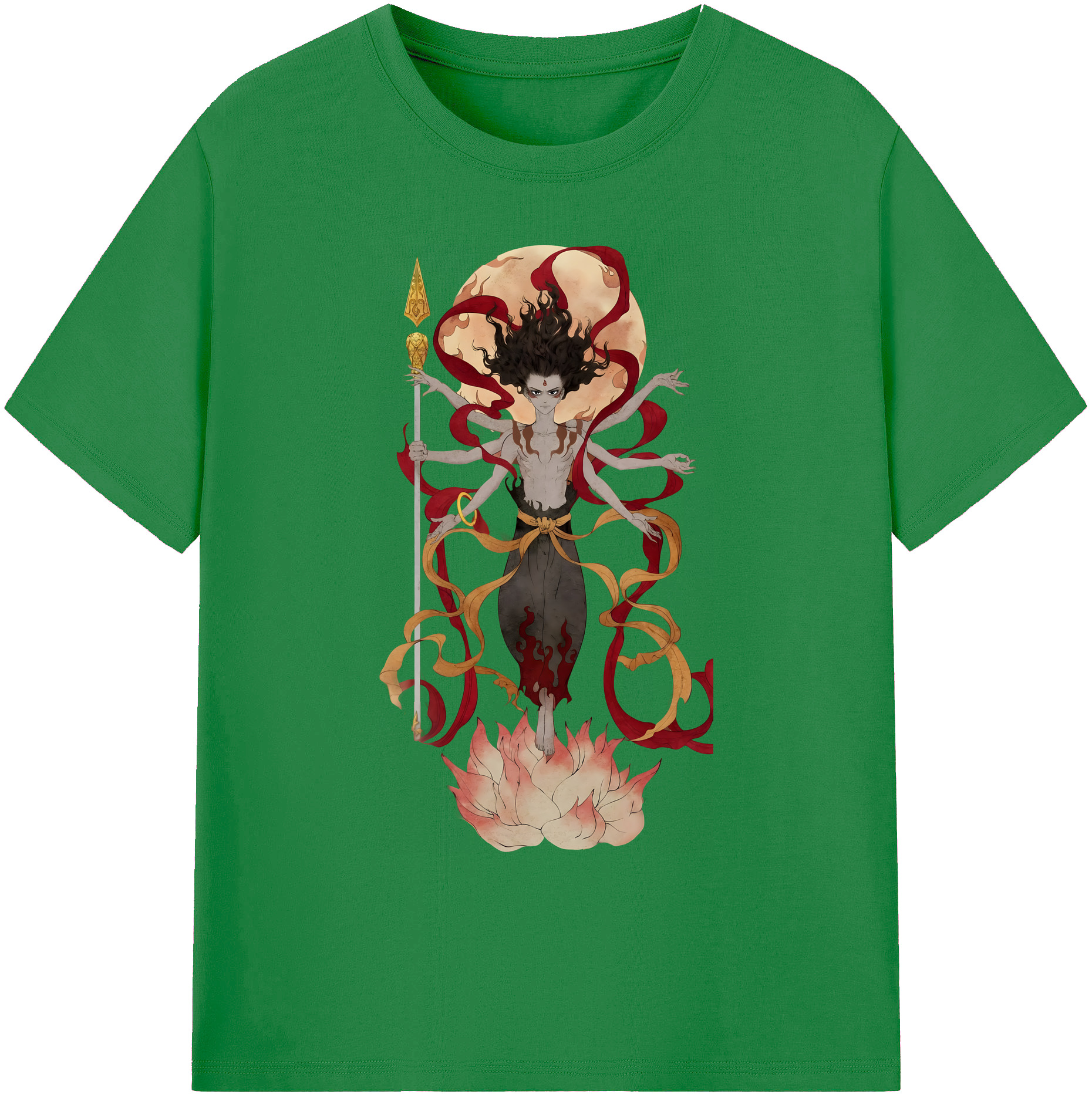 （画像用） Ne Zha 2 ナタ 魔童の大暴れ 綿100％ メンズ半袖Tシャツ｜肌触りやわらか＆通気性