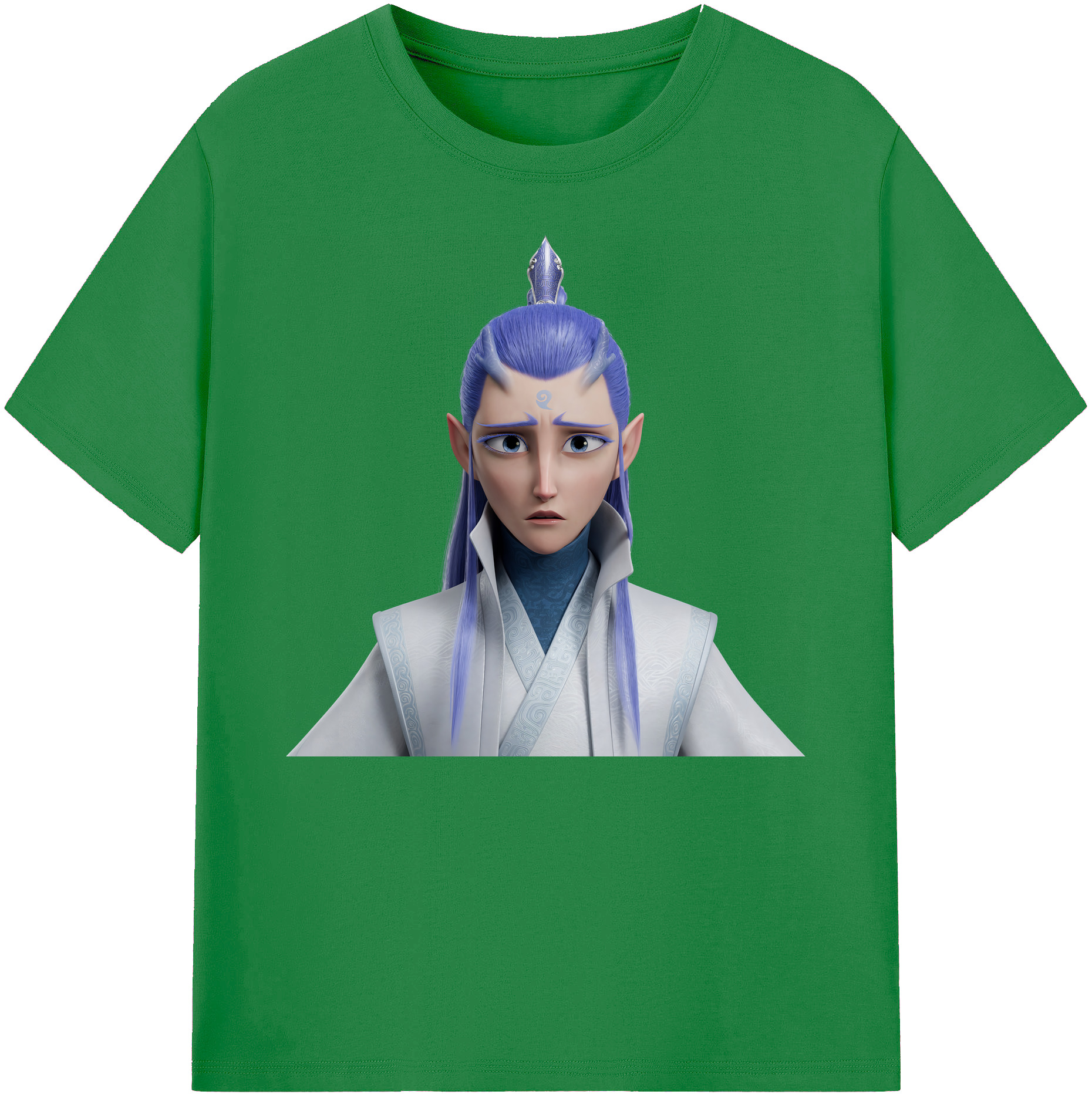 （画像用） Ne Zha 2 ナタ 魔童の大暴れ 綿100％ メンズ半袖Tシャツ｜肌触りやわらか＆通気性