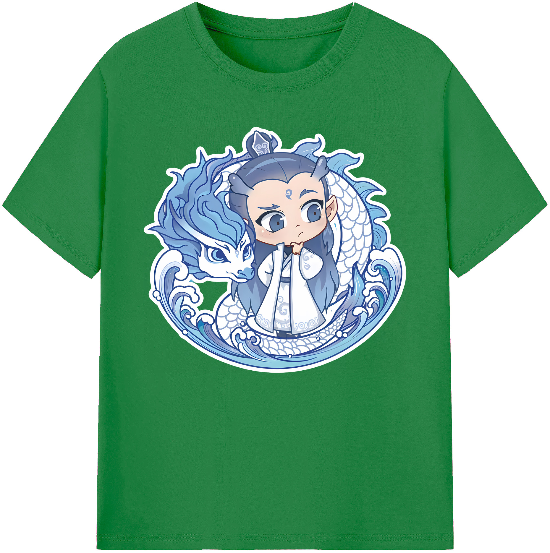 （画像用） Ne Zha 2 ナタ 魔童の大暴れ 綿100％ メンズ半袖Tシャツ｜肌触りやわらか＆通気性