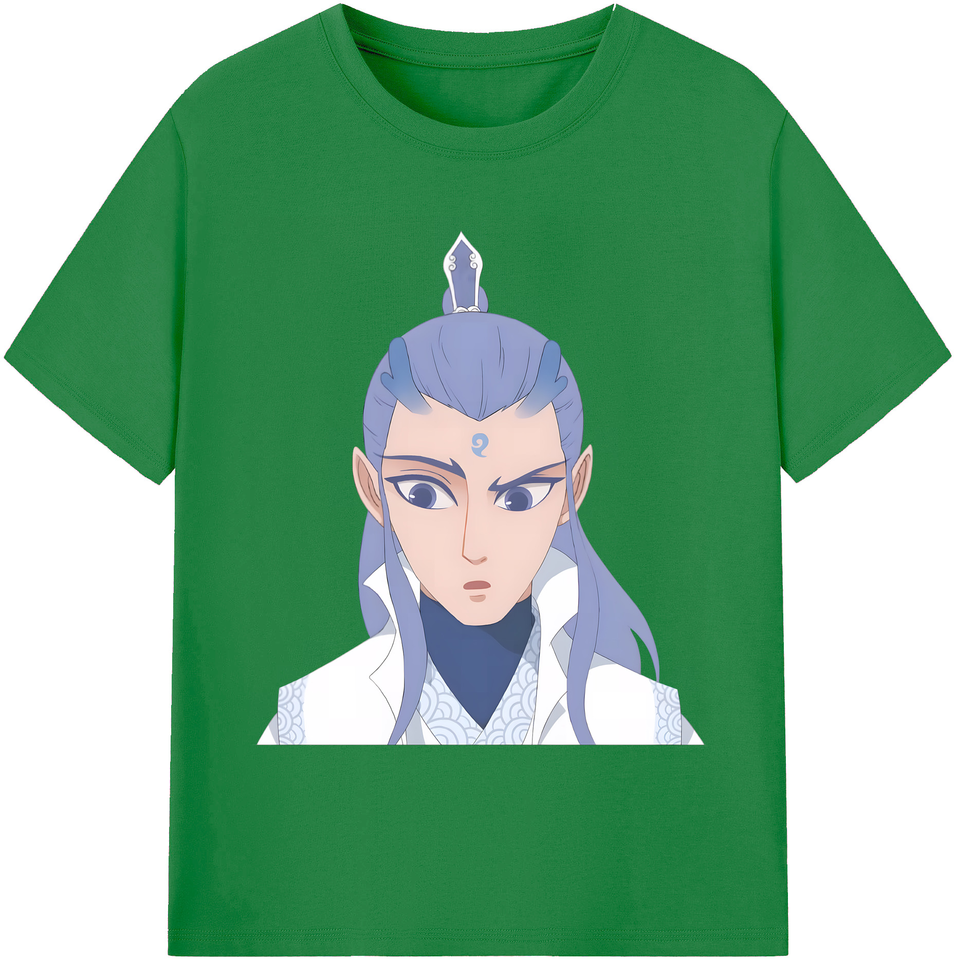 （画像用） Ne Zha 2 ナタ 魔童の大暴れ 綿100％ メンズ半袖Tシャツ｜肌触りやわらか＆通気性