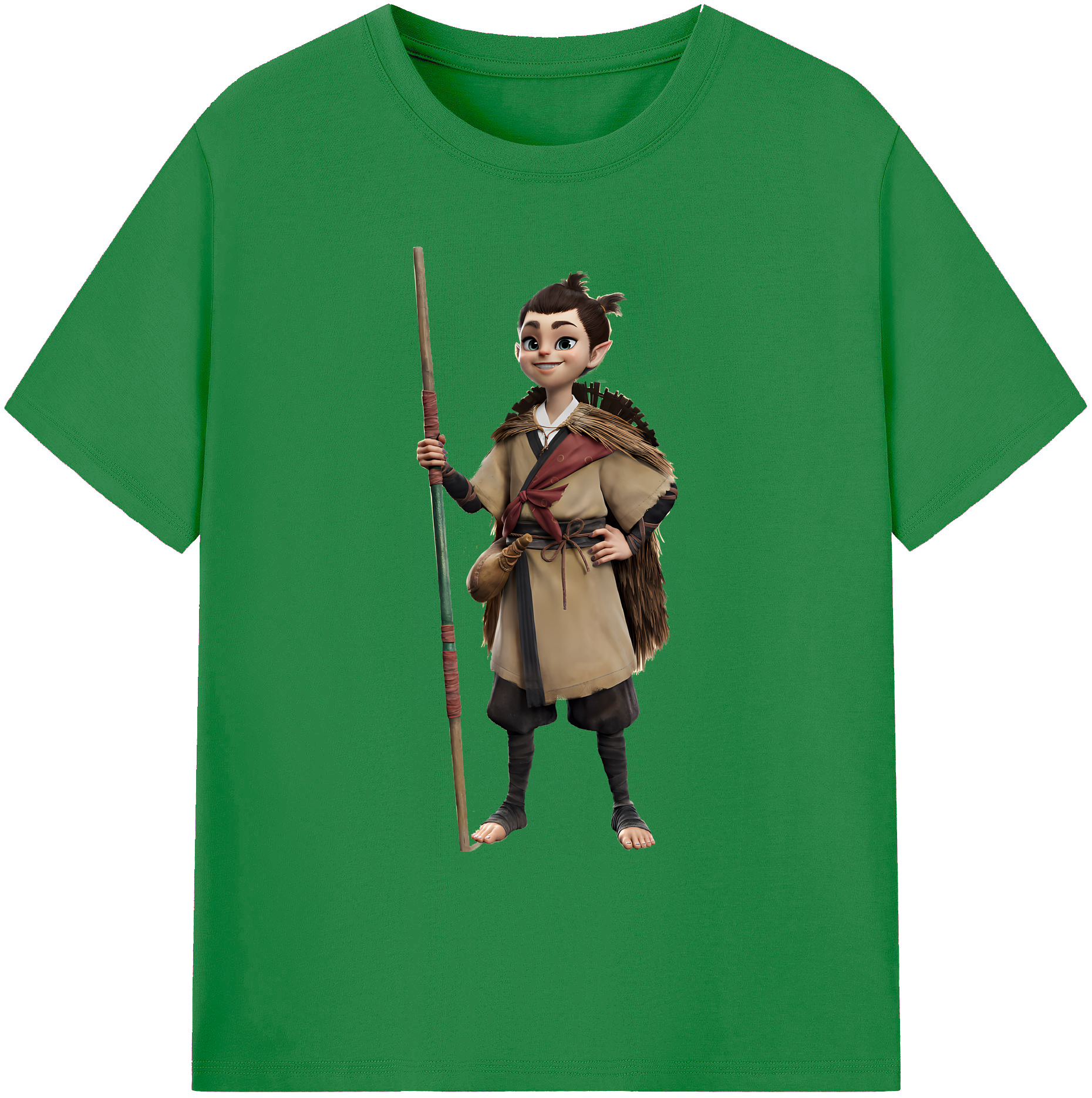 （画像用） Ne Zha 2 ナタ 魔童の大暴れ 綿100％ メンズ半袖Tシャツ｜肌触りやわらか＆通気性