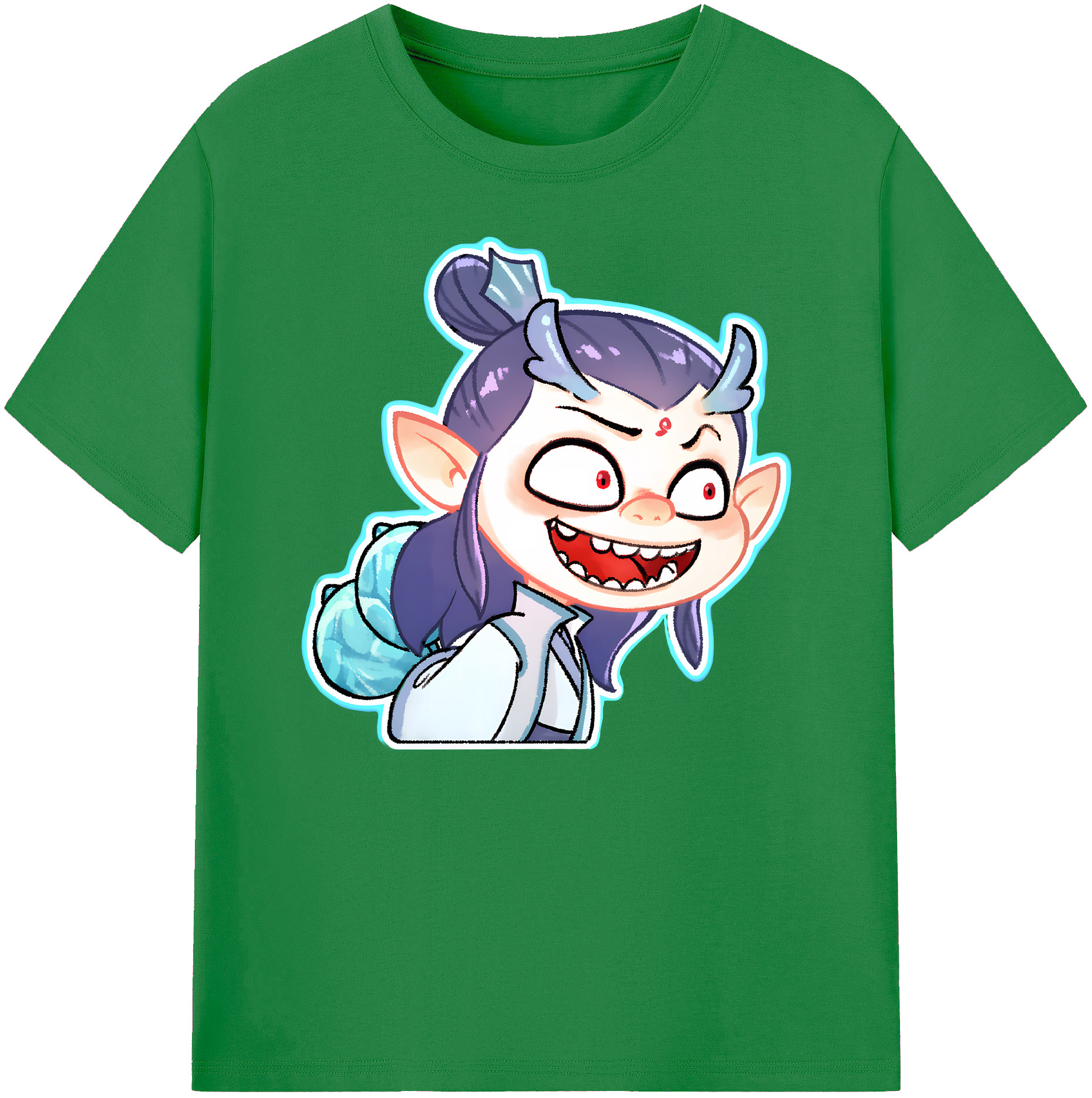 （画像用） Ne Zha 2 ナタ 魔童の大暴れ 綿100％ メンズ半袖Tシャツ｜肌触りやわらか＆通気性