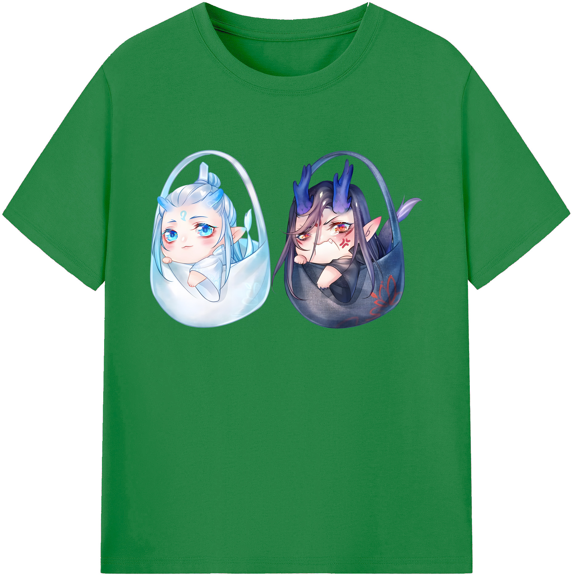 （画像用） Ne Zha 2 ナタ 魔童の大暴れ 綿100％ メンズ半袖Tシャツ｜肌触りやわらか＆通気性