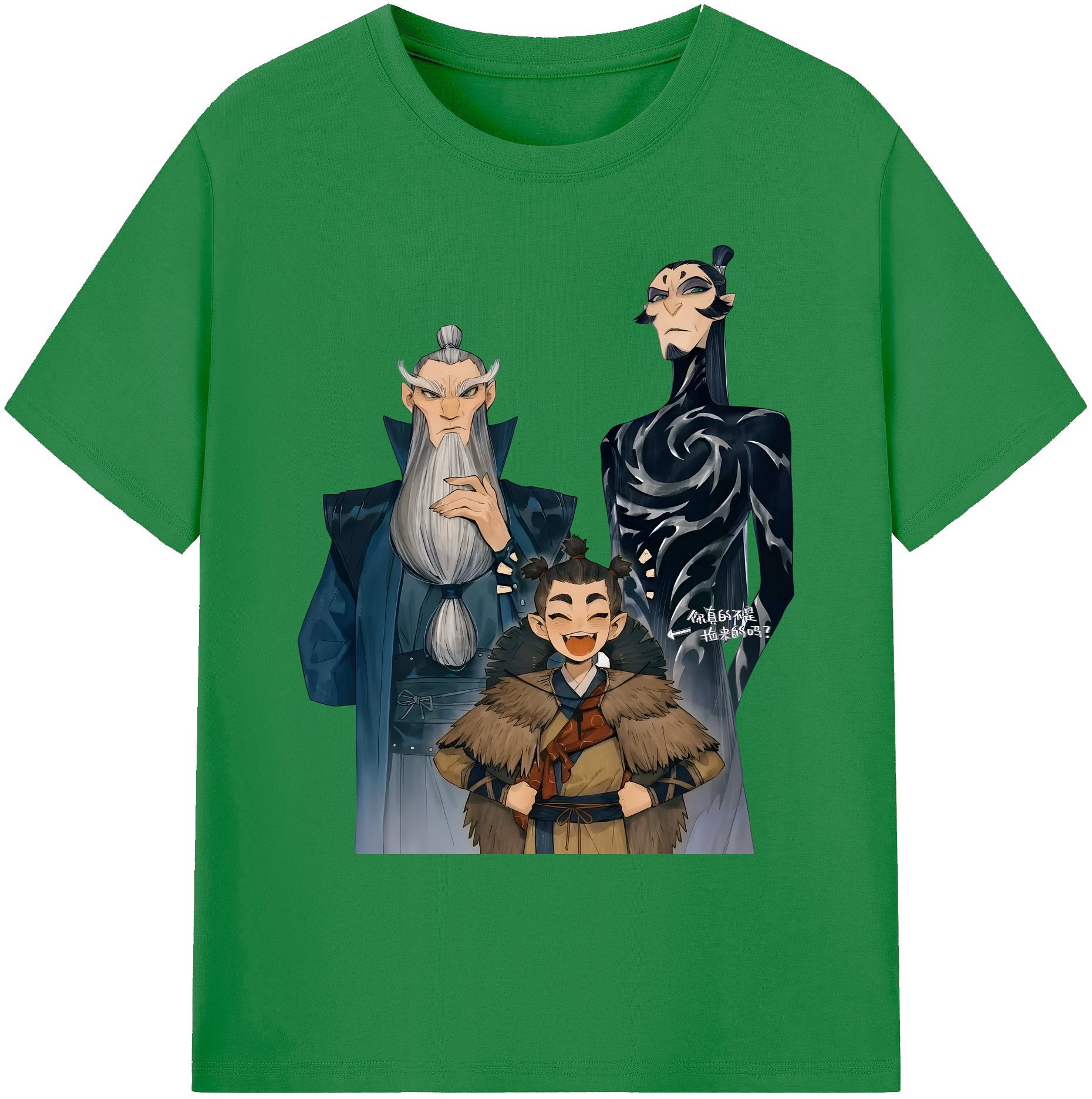 （画像用） Ne Zha 2 ナタ 魔童の大暴れ 綿100％ メンズ半袖Tシャツ｜肌触りやわらか＆通気性