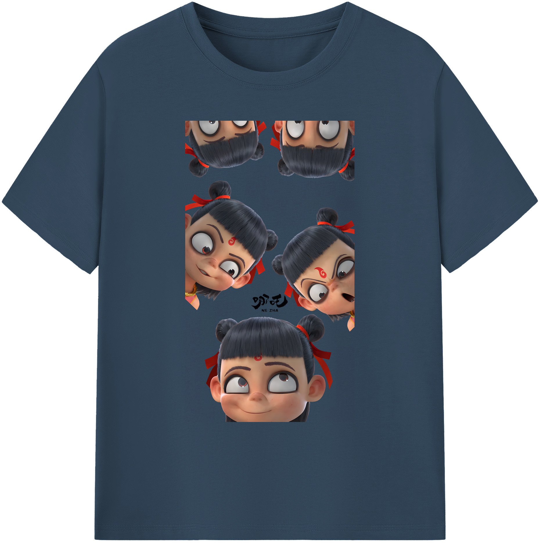 （画像用） Ne Zha 2 ナタ 魔童の大暴れ 綿100％ メンズ半袖Tシャツ｜肌触りやわらか＆通気性