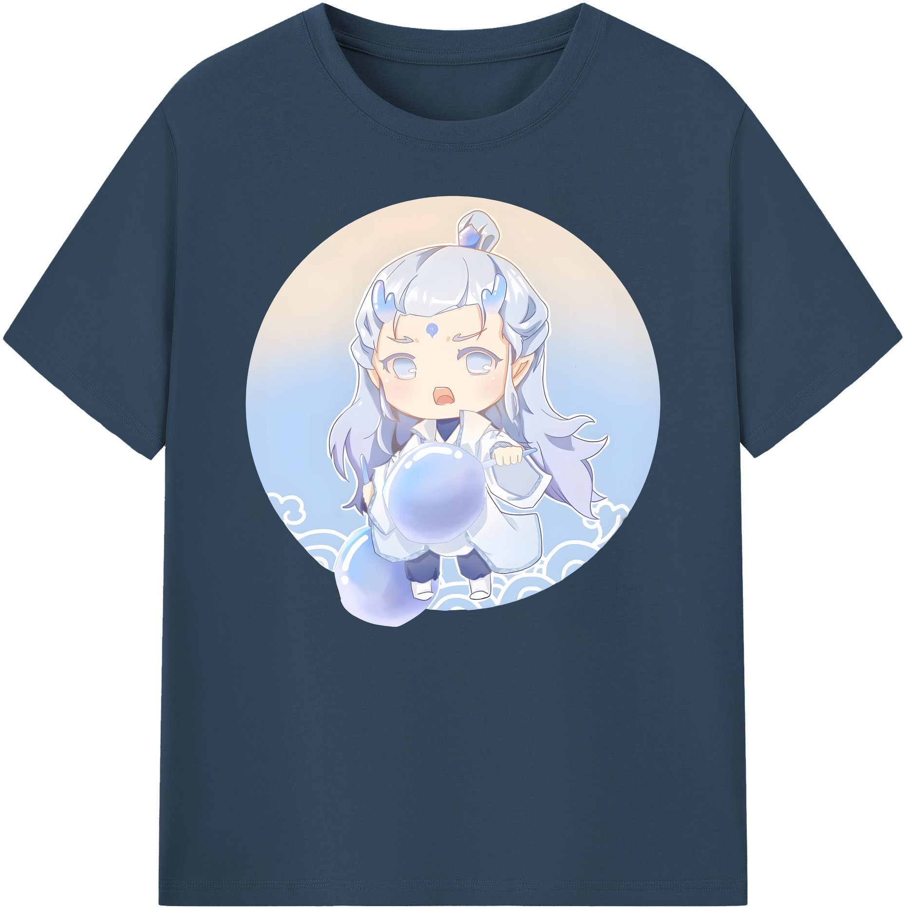 （画像用） Ne Zha 2 ナタ 魔童の大暴れ 綿100％ メンズ半袖Tシャツ｜肌触りやわらか＆通気性
