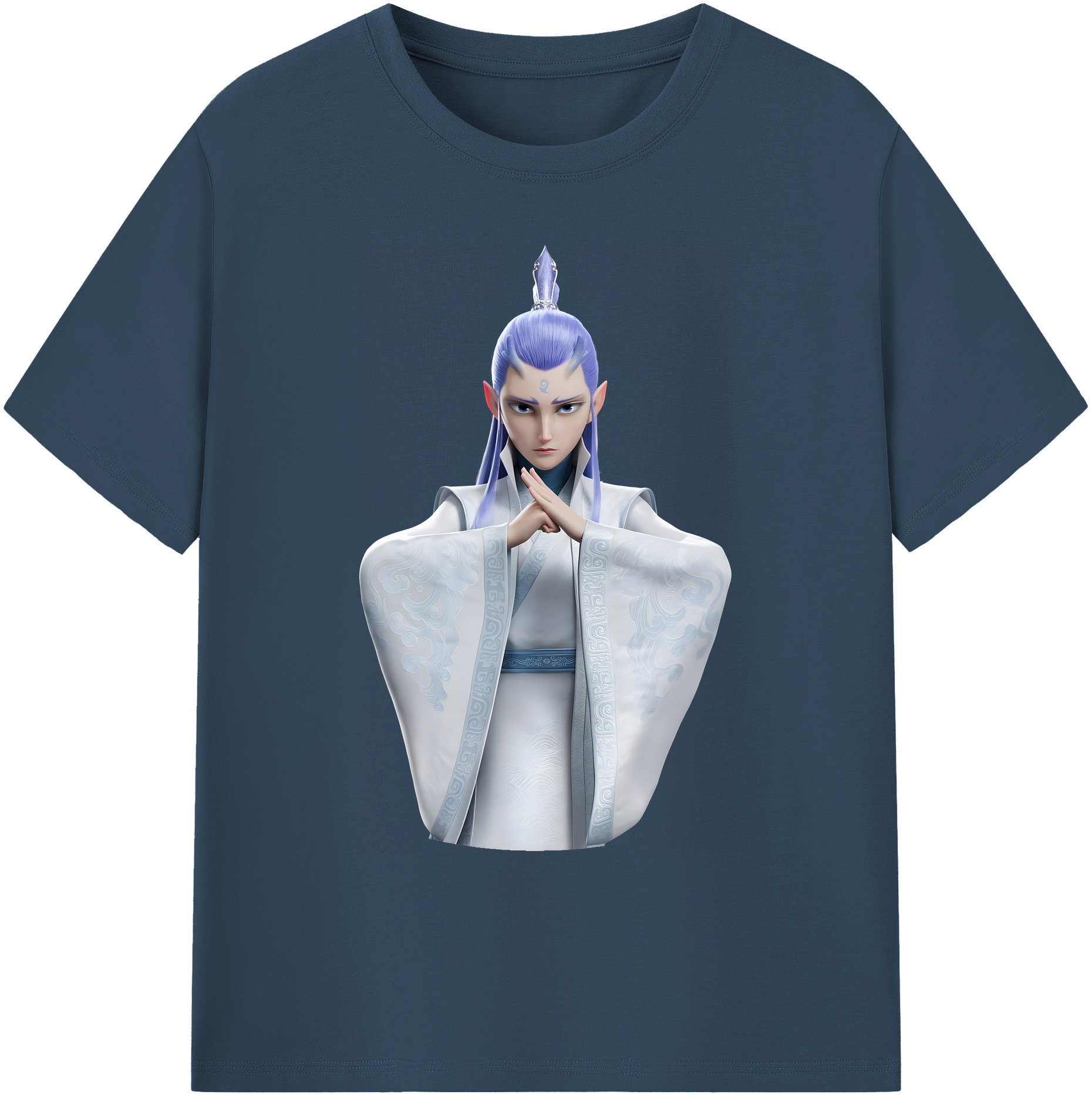 （画像用） Ne Zha 2 ナタ 魔童の大暴れ 綿100％ メンズ半袖Tシャツ｜肌触りやわらか＆通気性
