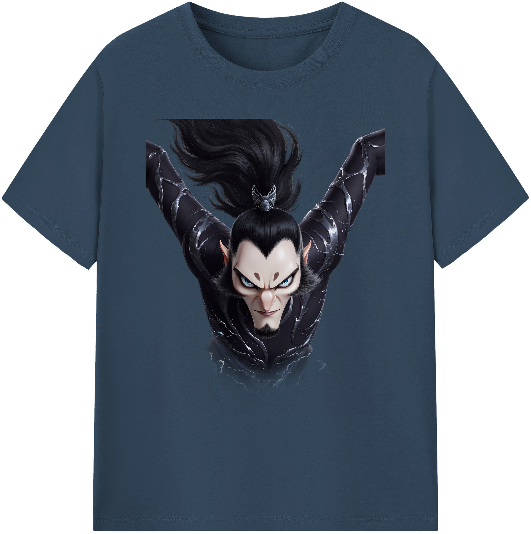 （画像用） Ne Zha 2 ナタ 魔童の大暴れ 綿100％ メンズ半袖Tシャツ｜肌触りやわらか＆通気性