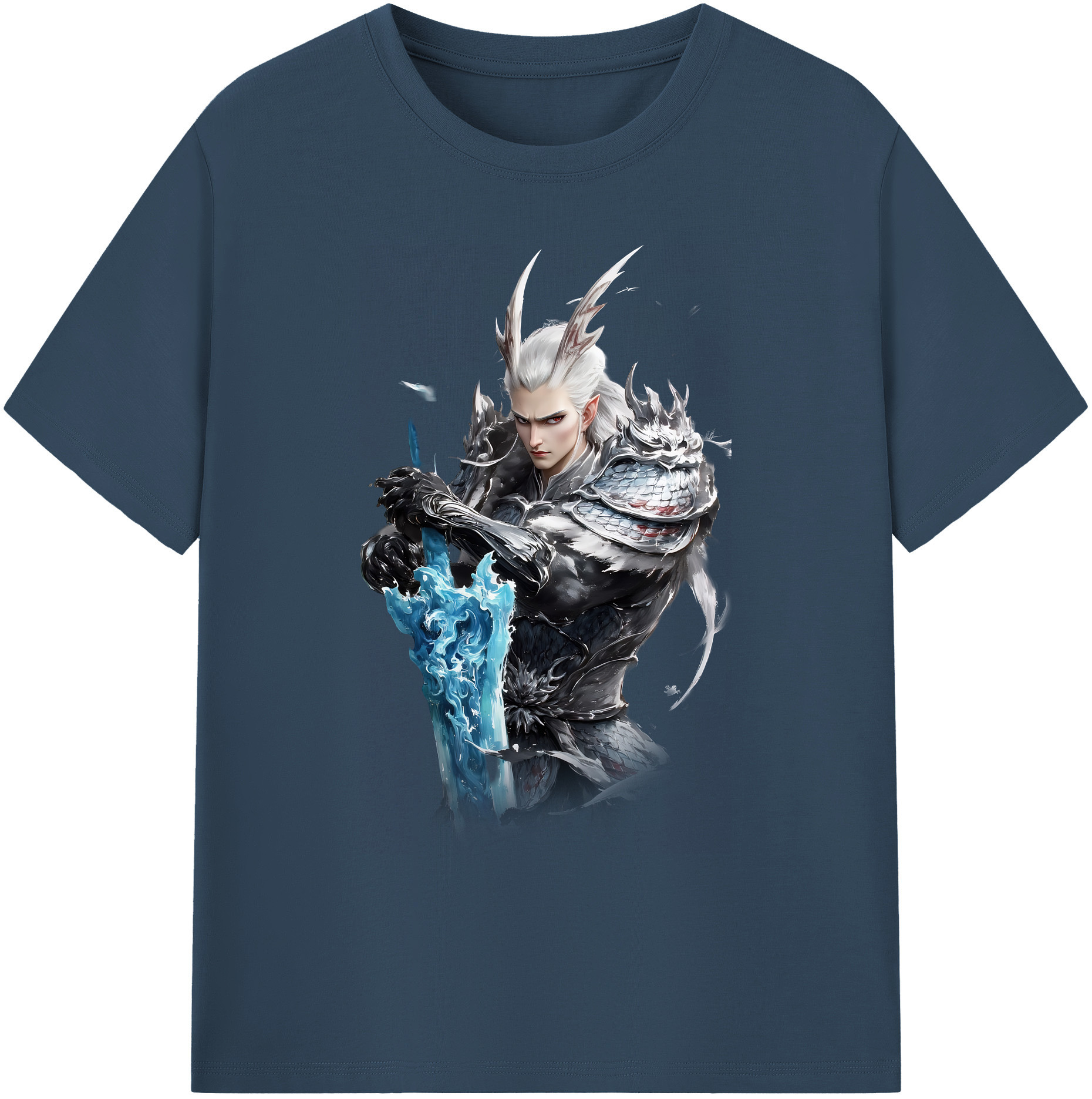 （画像用） Ne Zha 2 ナタ 魔童の大暴れ 綿100％ メンズ半袖Tシャツ｜肌触りやわらか＆通気性